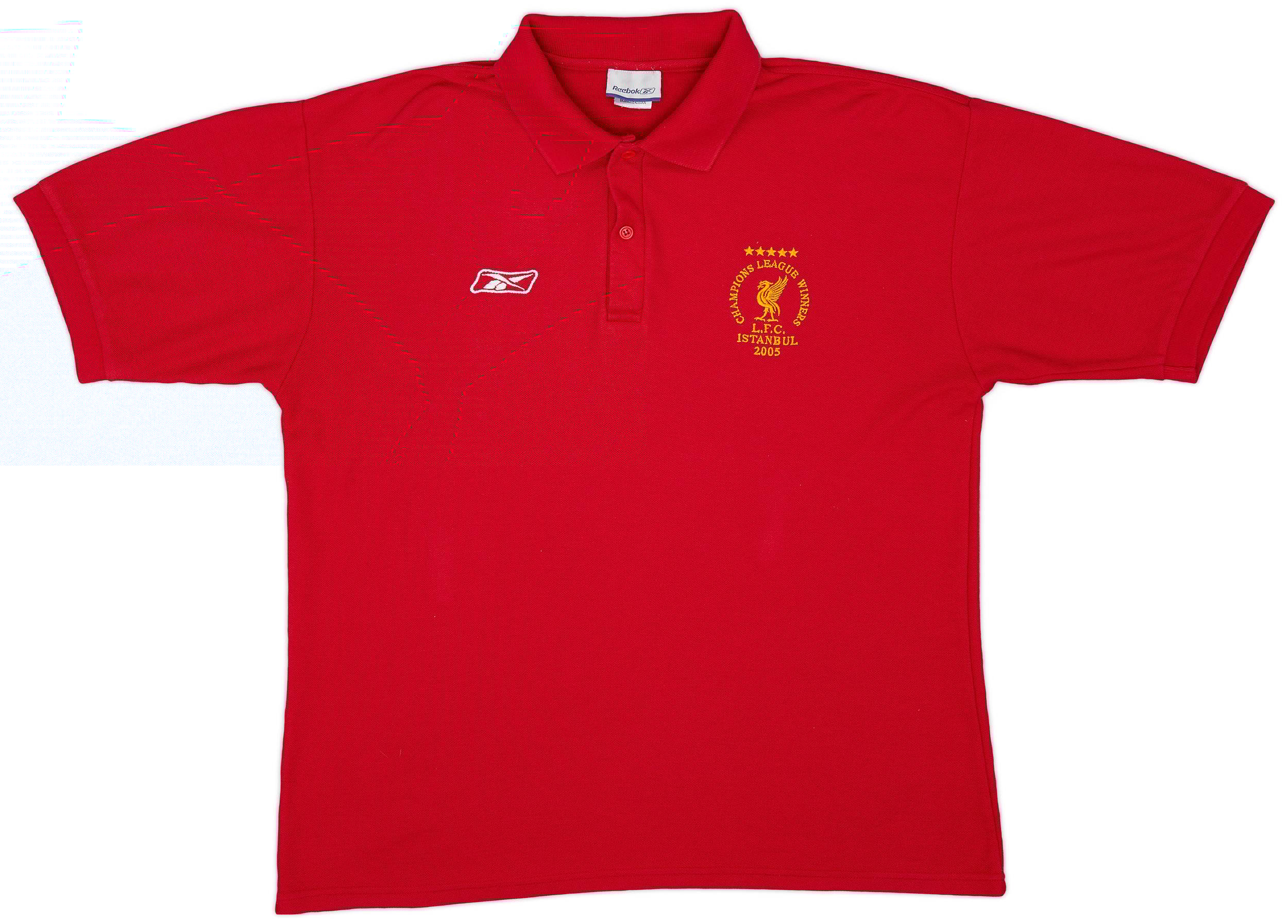 2005-06 Liverpool Reebok CL Winners Polo Shirt - 8/10 - (XL)
