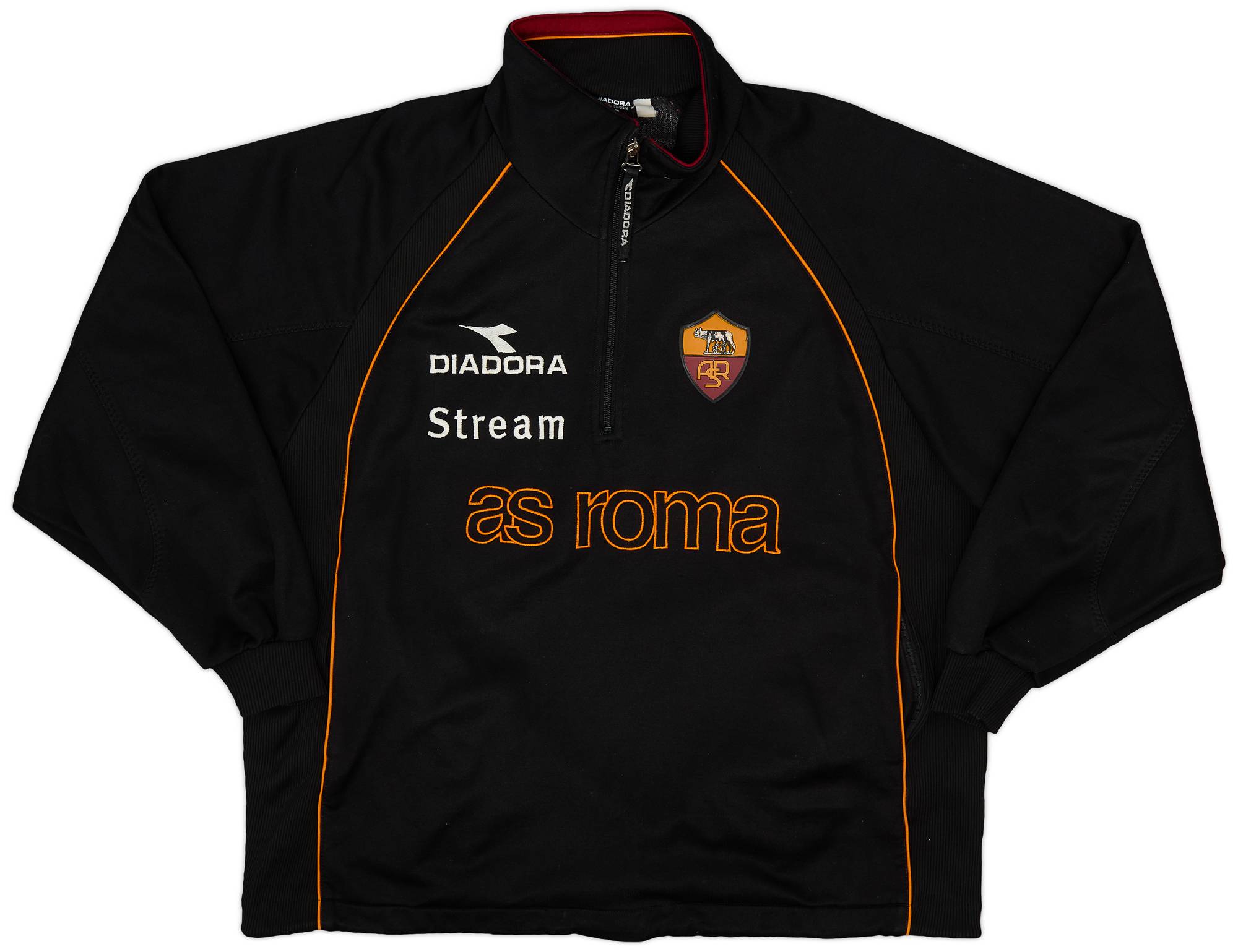 1999-00 Roma Diadora 1/4 Zip Drill Top - 9/10 - (XL)