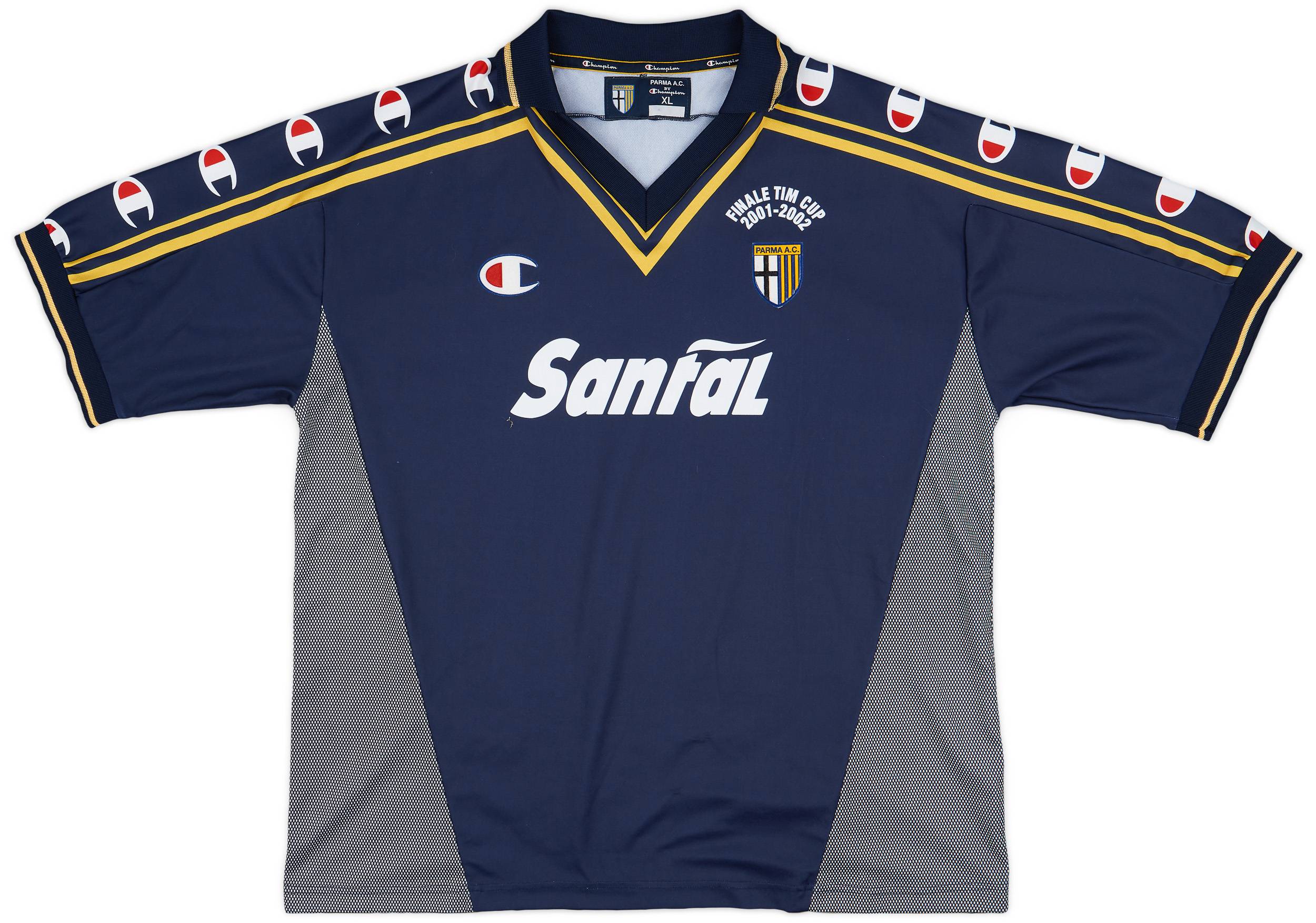 2001-02 Parma 'Signed' Finale TIM Cup Third Shirt - 8/10 - (XL)