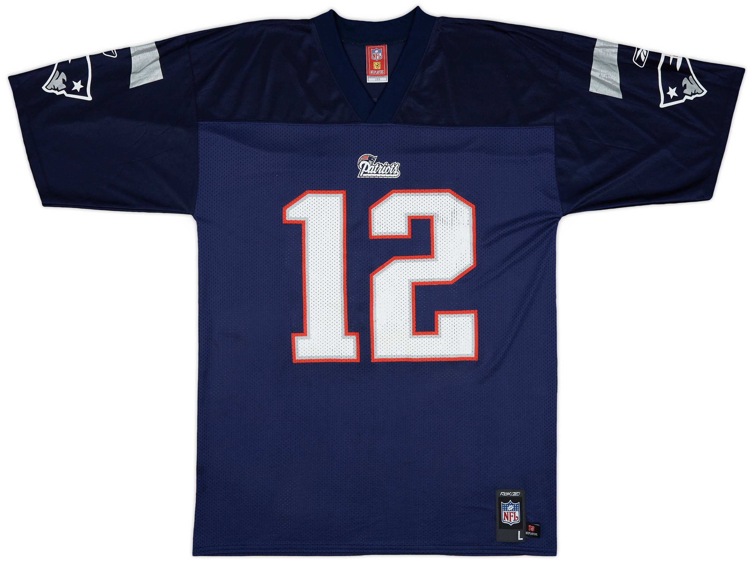 2007 New England Patriots Brady #12 Reebok Replica Home Jersey