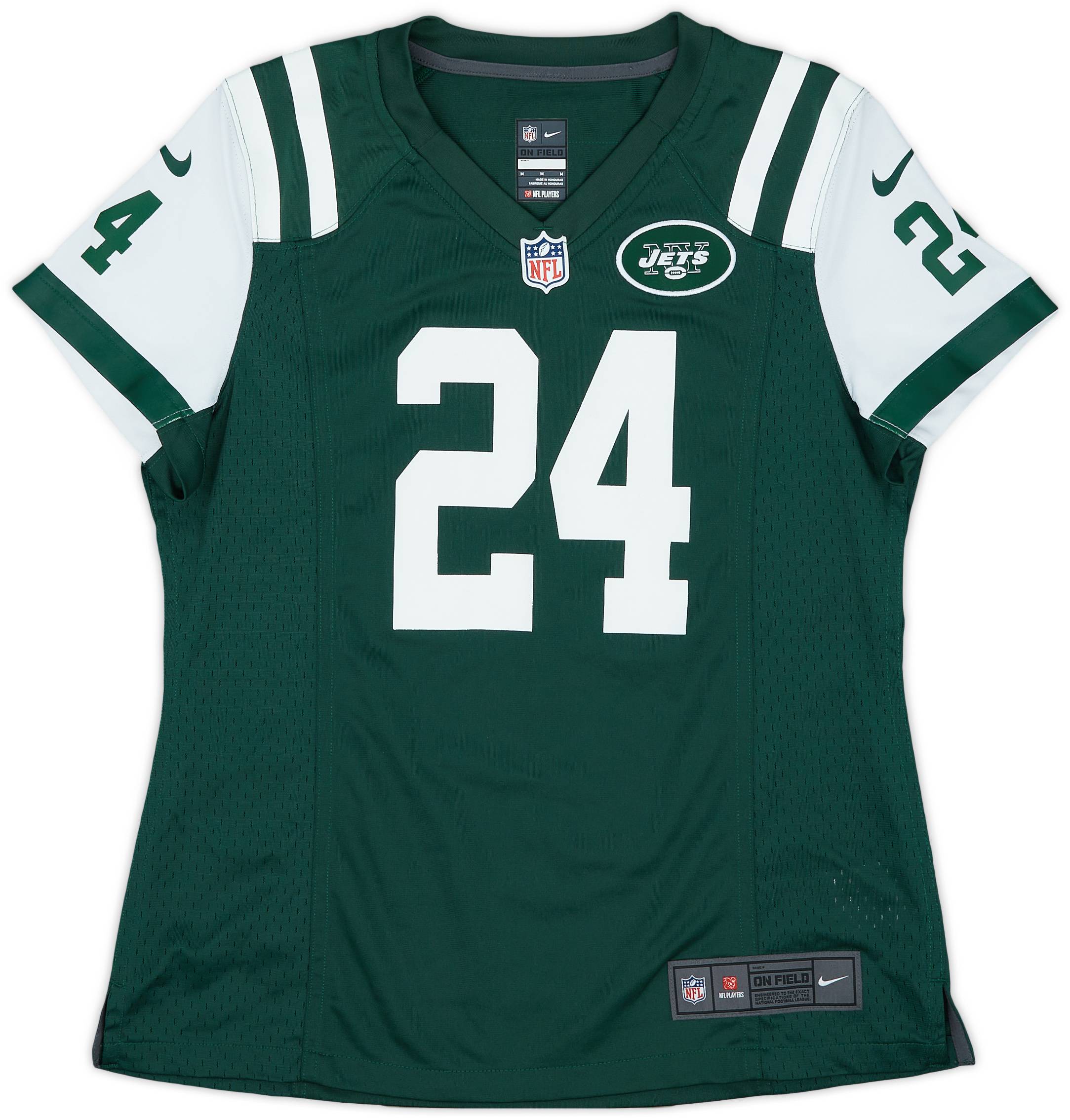 2012 New York Jets Revis #24 Nike Game Home Jersey Womens