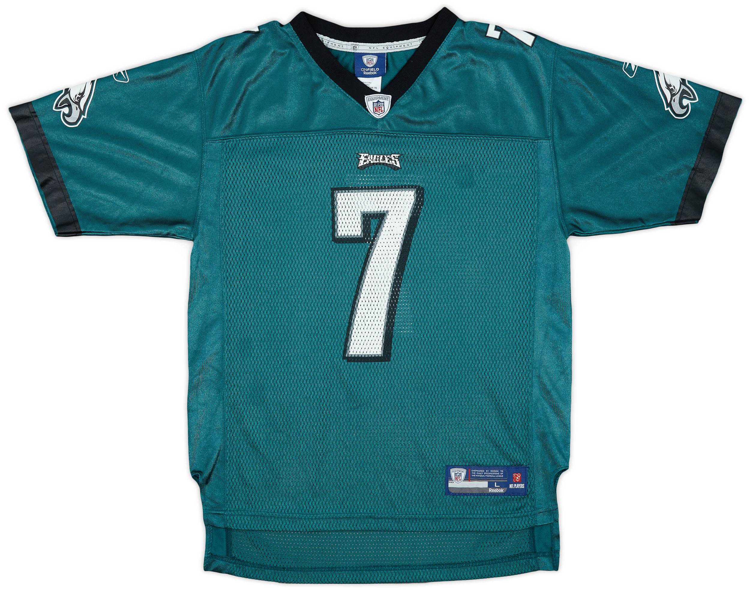 2009-11 Philadelphia Eagles Vick #7 Reebok On Field Home Jersey - 9/10 - (L.Boys)