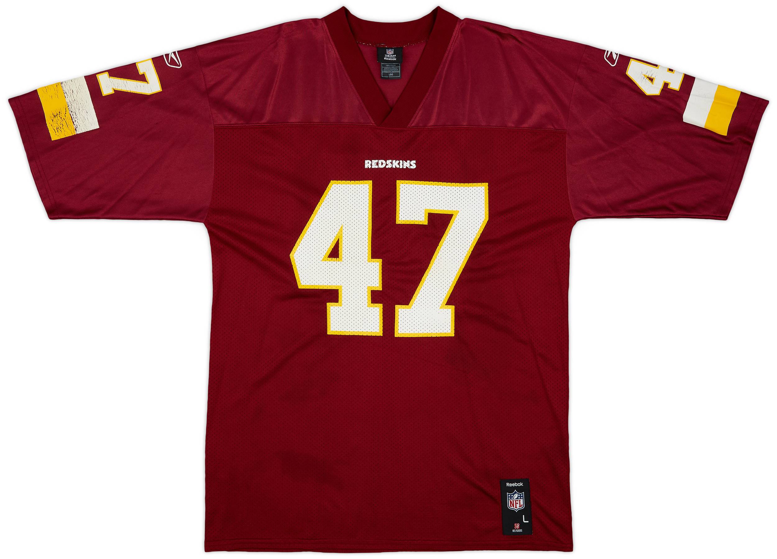 2008-11 Wasington Redskins Cooley #47 Reebok Replica Home Jersey - 6/10 - (L)
