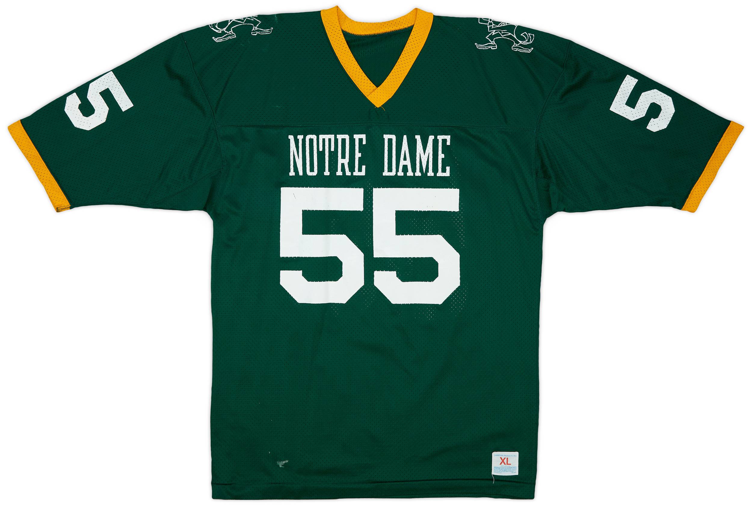 1980s Notre Dame Fighting Irish #55 Champion Alternate Jersey - 8/10 - (XL)
