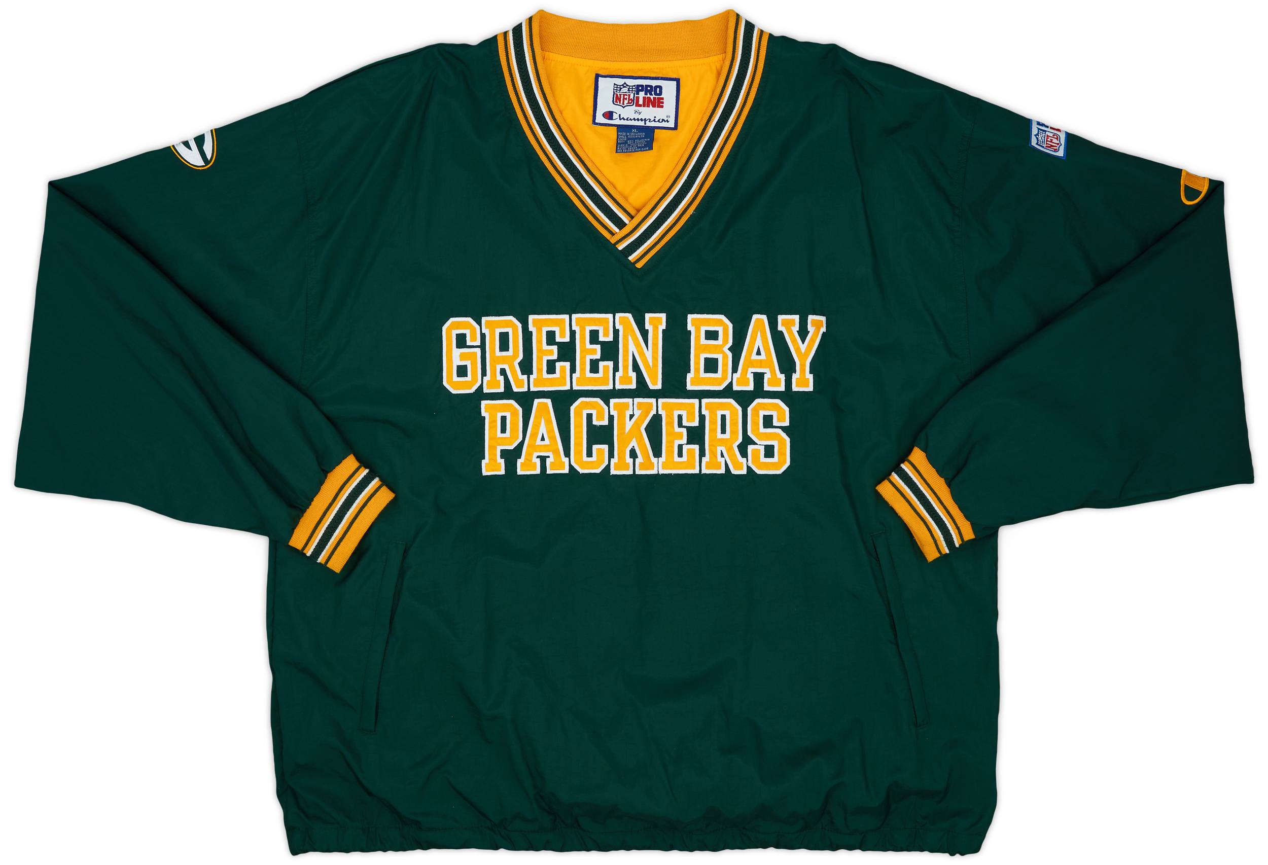 1990s Green Bay Packers Champion Pullover Windbreaker Jacket - 9/10 - (XL)
