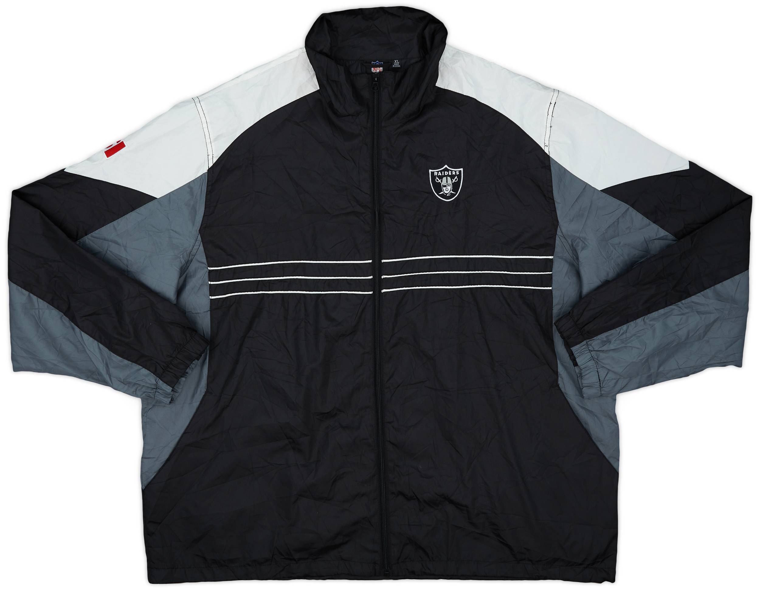 2010 Oakland Raiders NFL Rain Jacket - 9/10 - (XL)