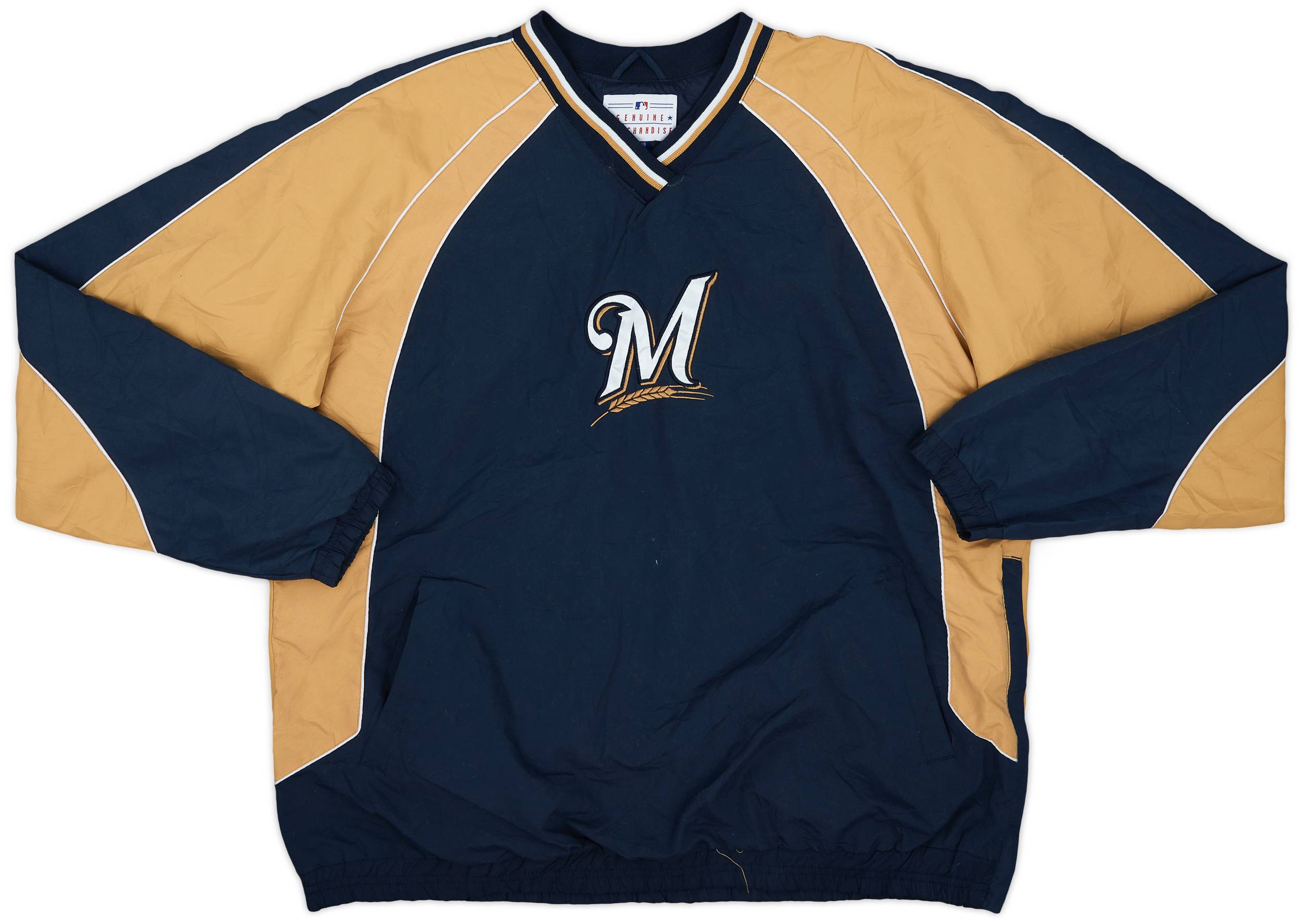 2000s Milwaukee Brewers MLB Pullover Windbreaker Jacket - 9/10 - (XL)