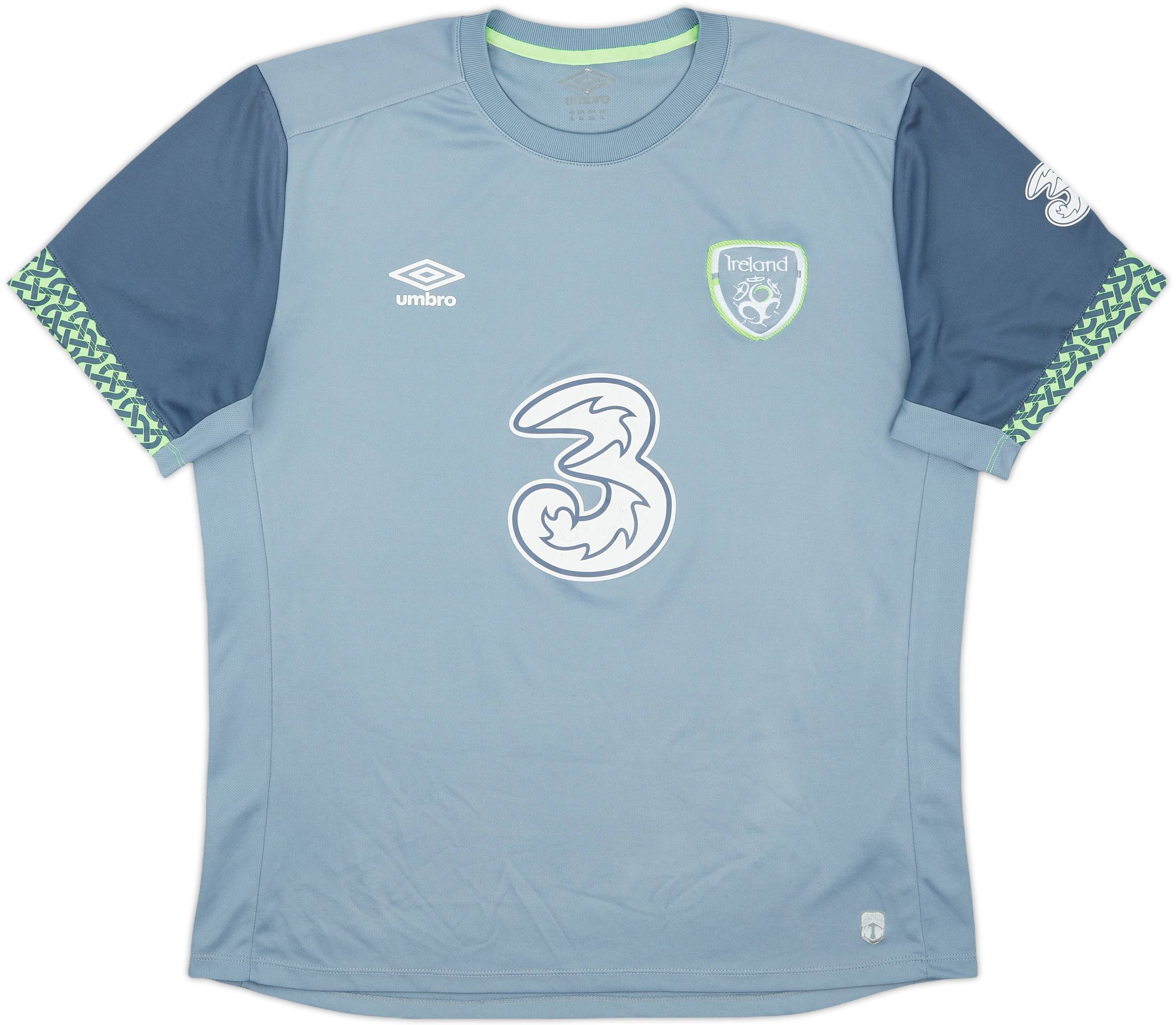 2021-22 Ireland Umbro 1/4 Zip Training Top - 9/10 - (S)