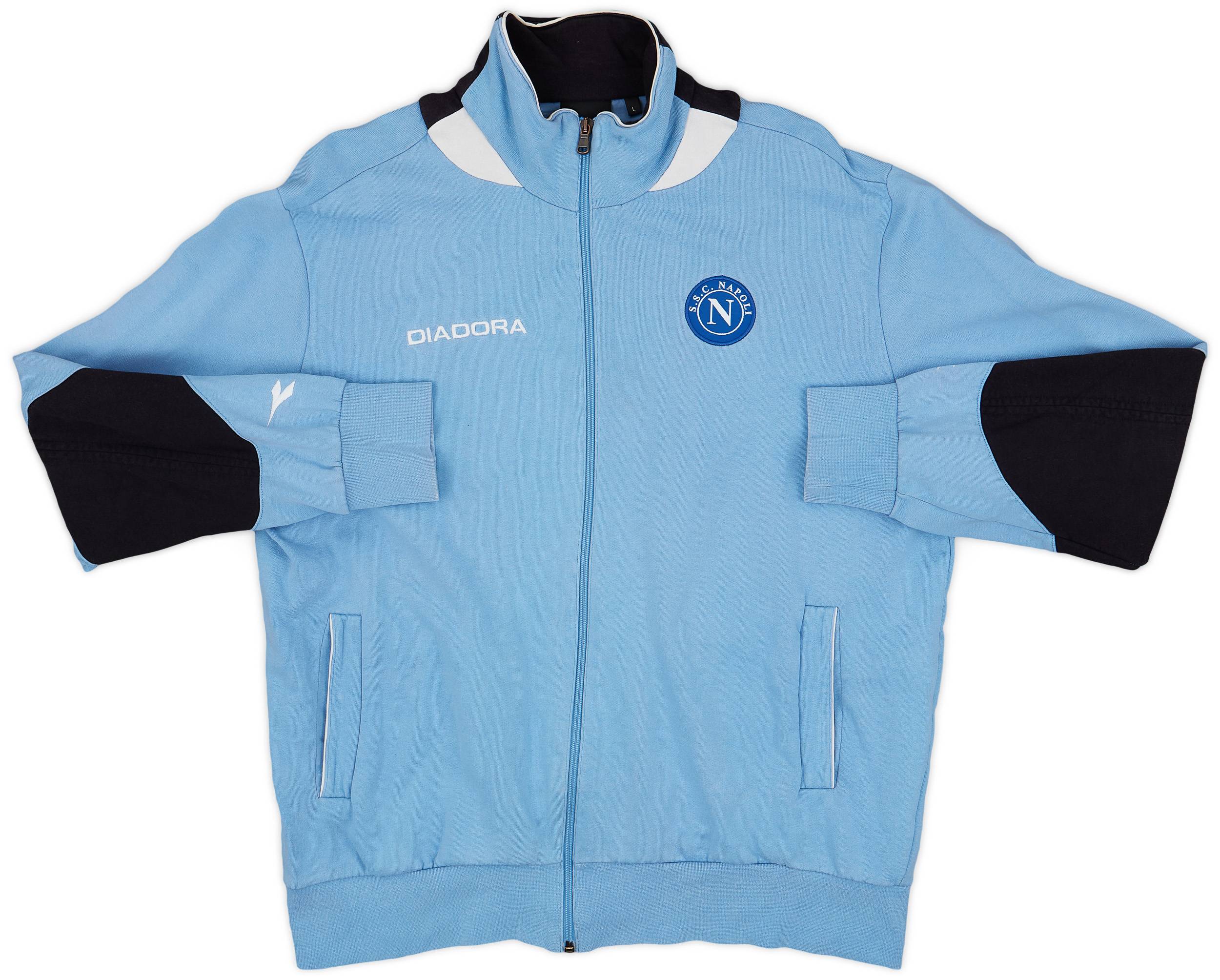 2007-08 Napoli Diadora Track Jacket - 8/10 - (L)
