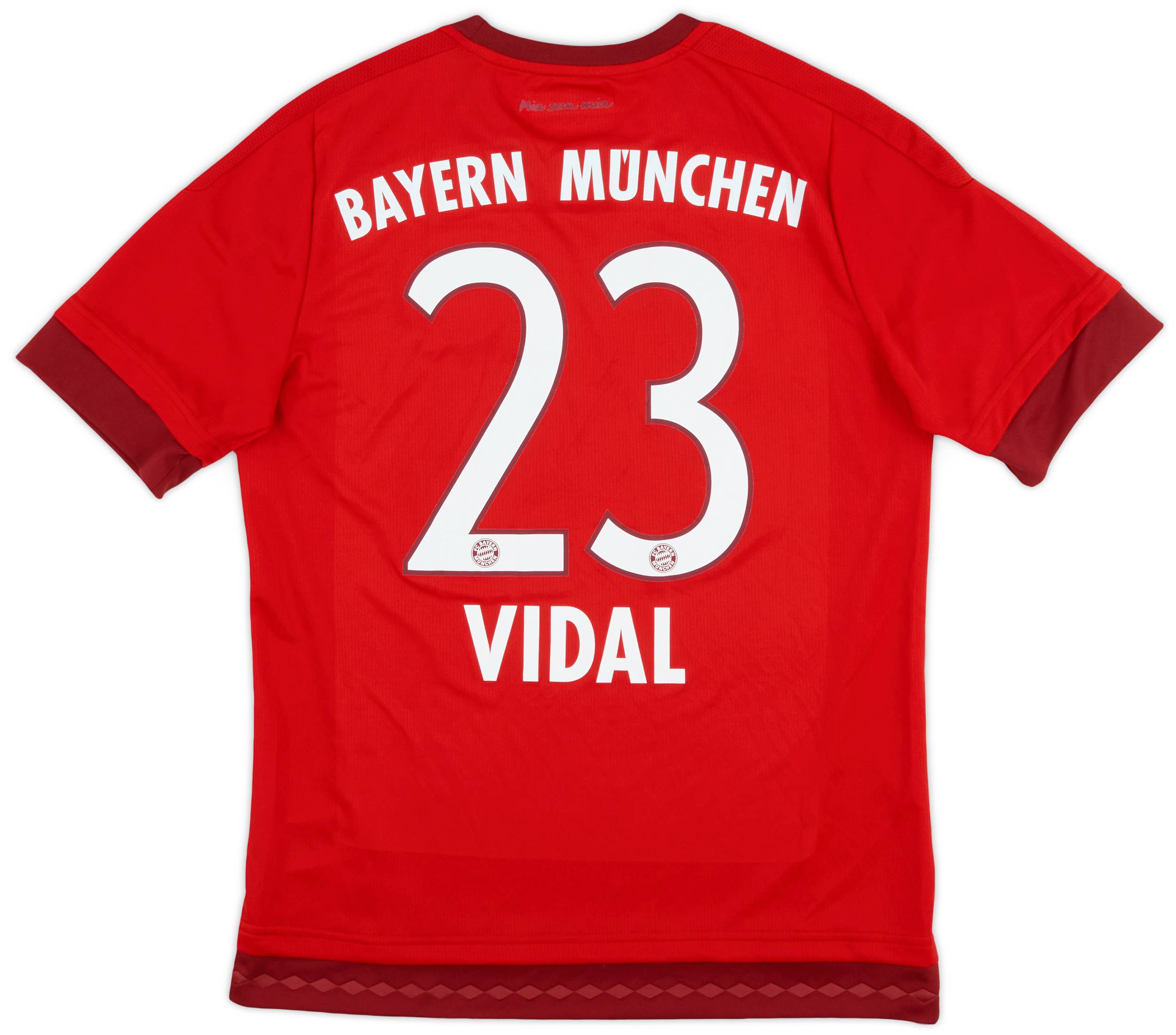 2015-16 Bayern Munich Home Shirt Vidal #23 - 8/10 - (XL.Boys)