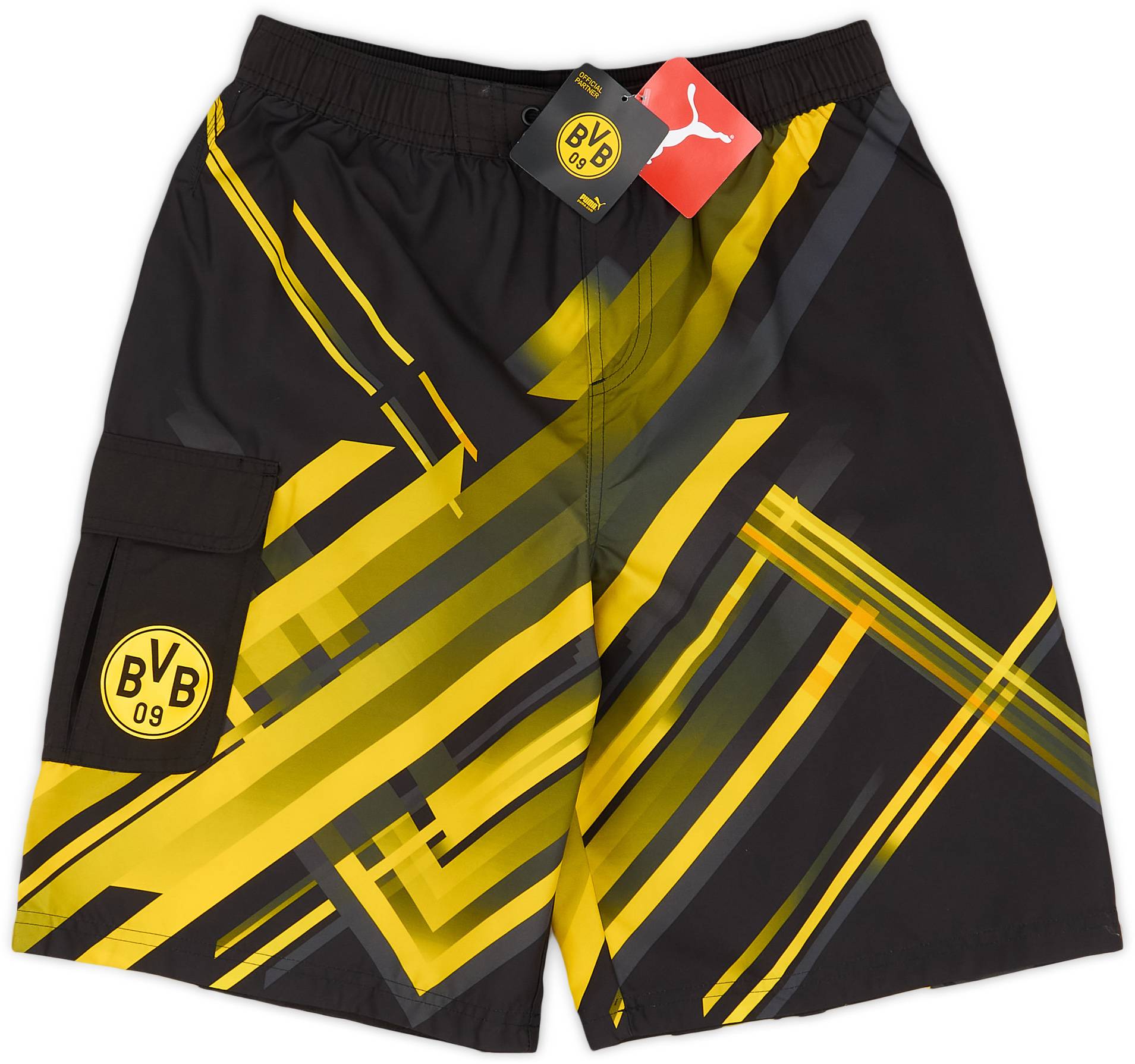 Puma shorts kids yellow best sale