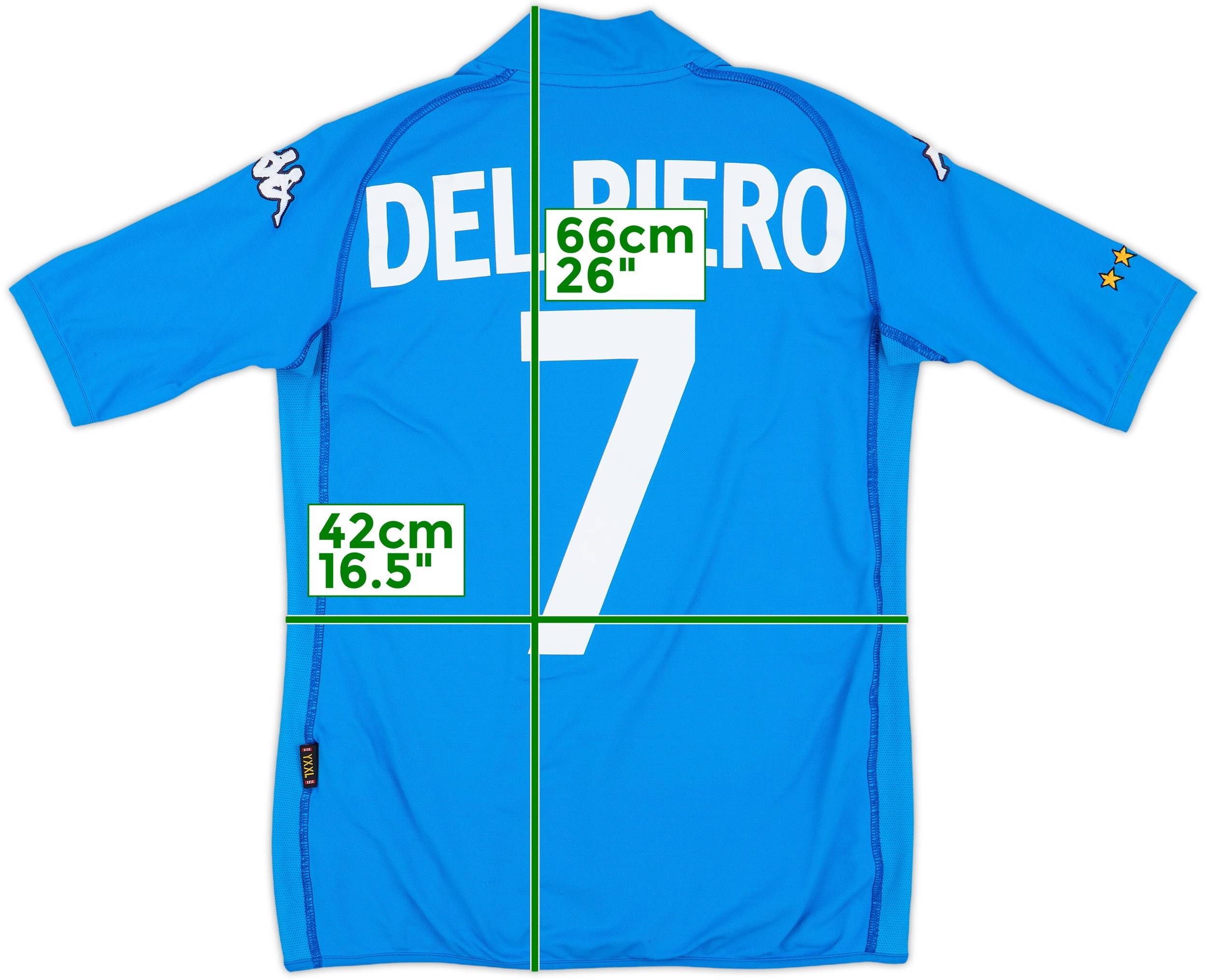 イタリア代表 DEL PIERO 7番 シャツ 2006 Italy Home Shirt Del Piero #7