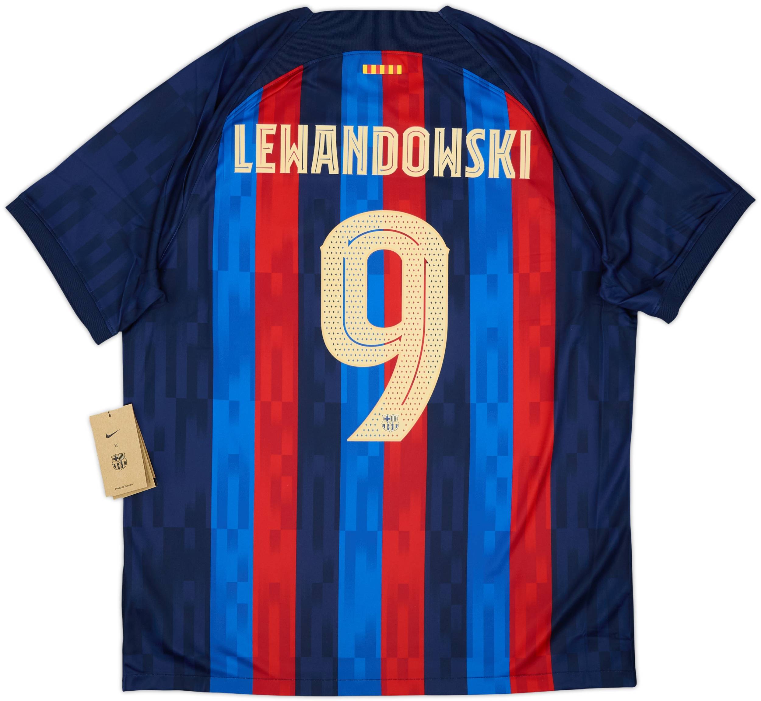 T*A様 FC Barcelona LEWANDOWSKI 9 シャツ 2022-23 Barcelona Home Shirt Lewandowski #9 (XL)