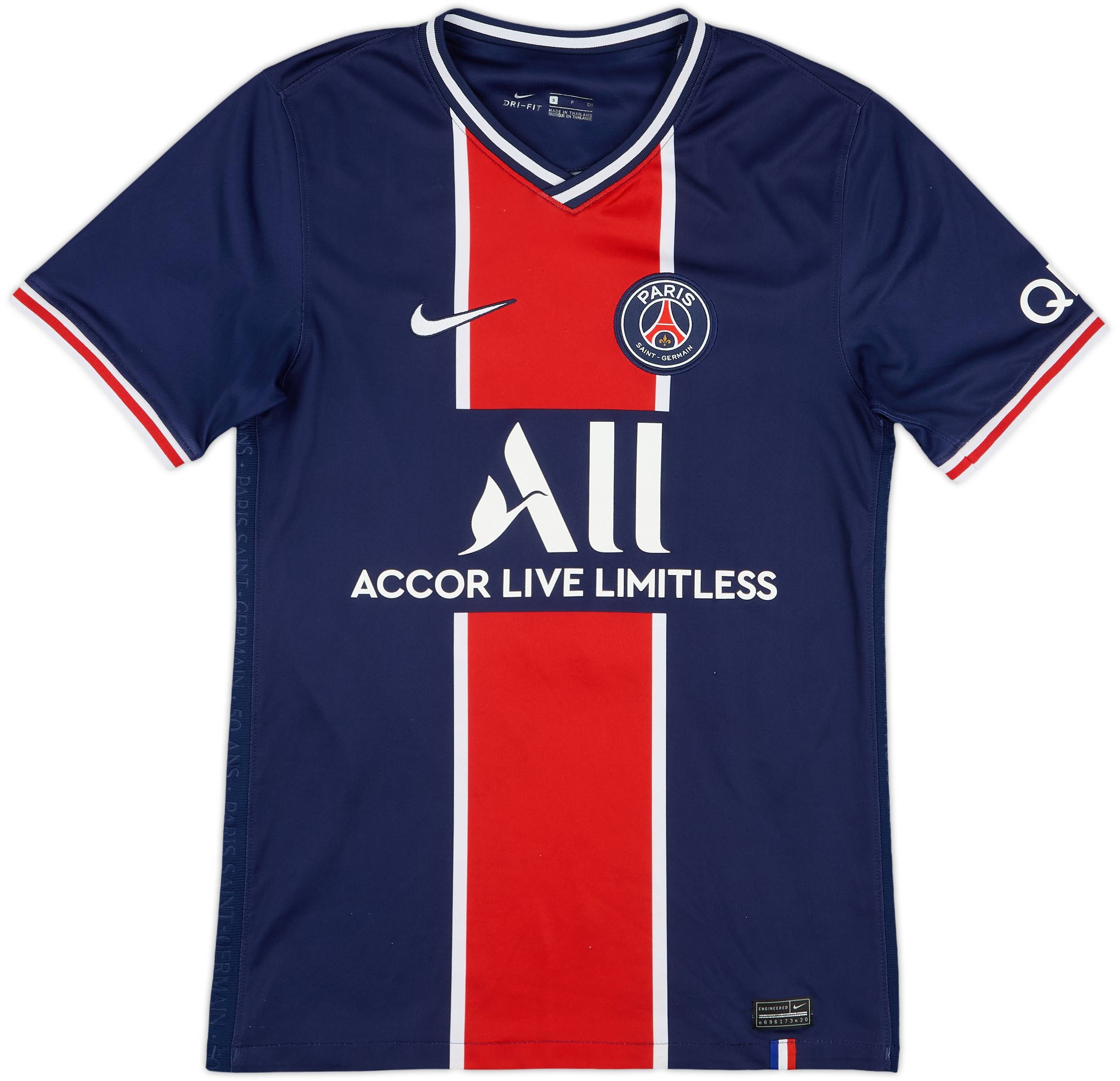 2020-21 Paris Saint-Germain Home Shirt Mbappe #7 - 8/10 - (S)