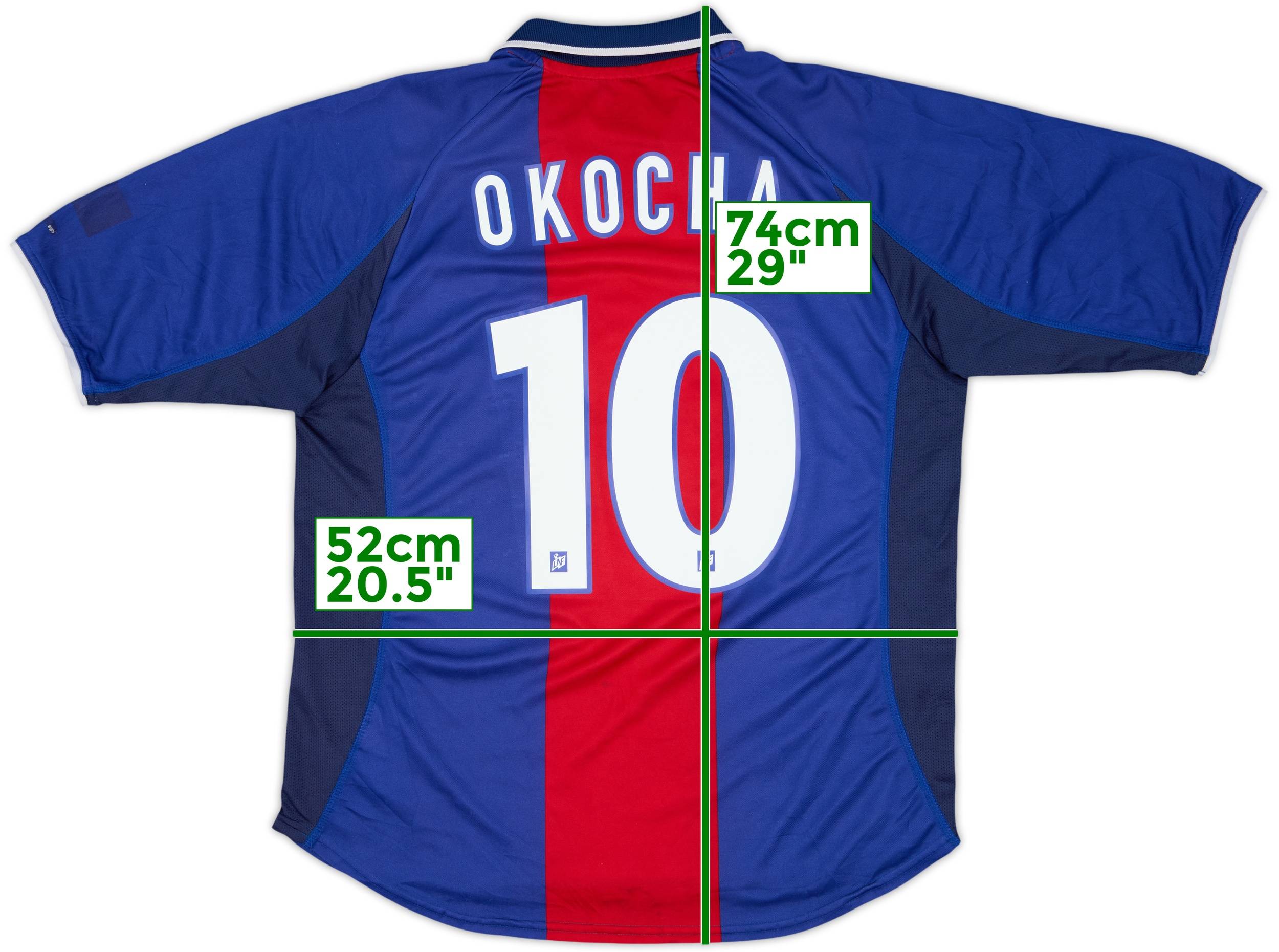 2000-01 Paris Saint-Germain Home Shirt Okocha #10 - 5/10 - (L)