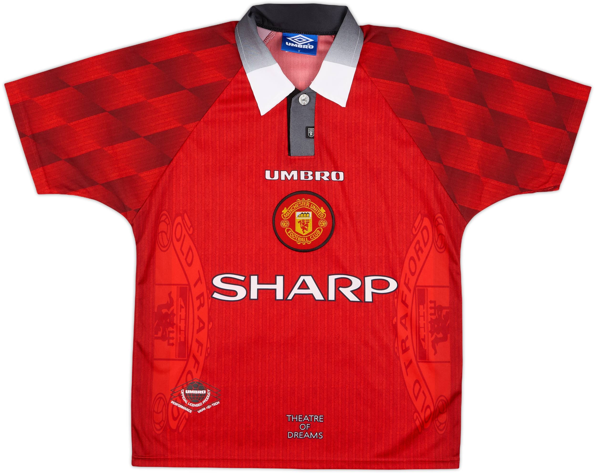 1996-98 Manchester United Home Shirt Keane #16 - 10/10 - (Y)