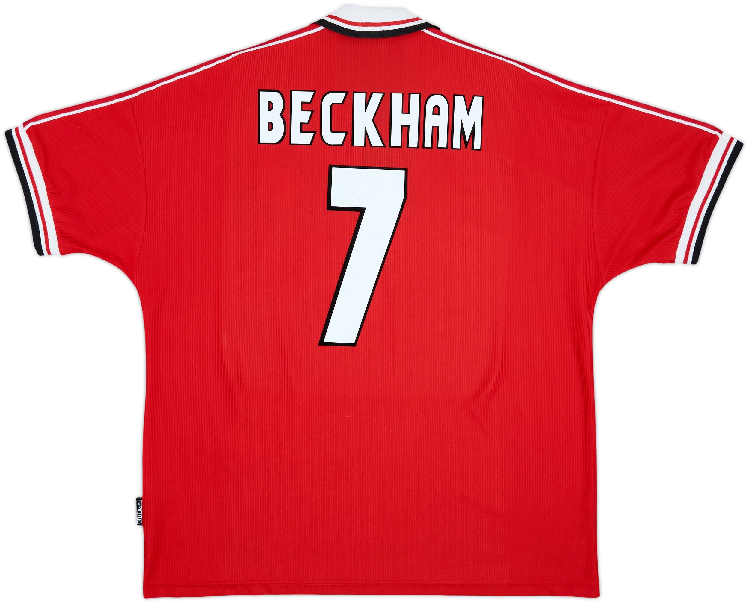 1998-00 Manchester United Home Shirt Beckham #7 - 8/10 - (XXL)