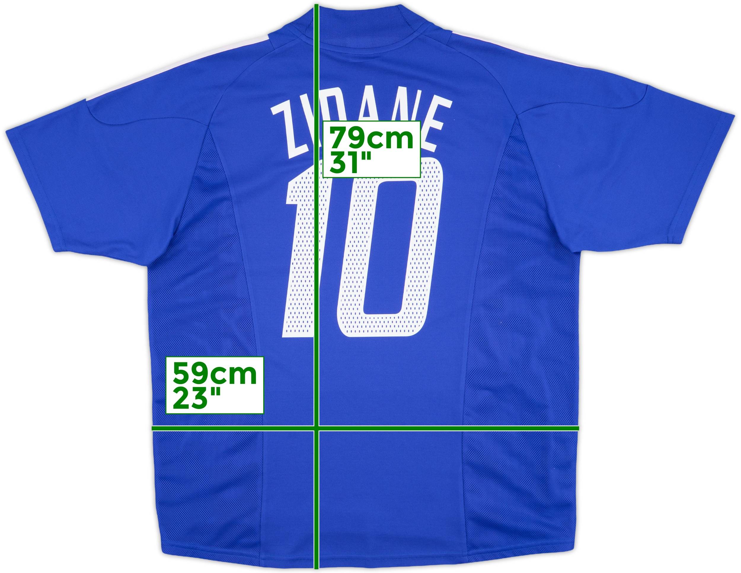 2002-04 France Home Shirt Zidane #10 - 8/10 - (L)