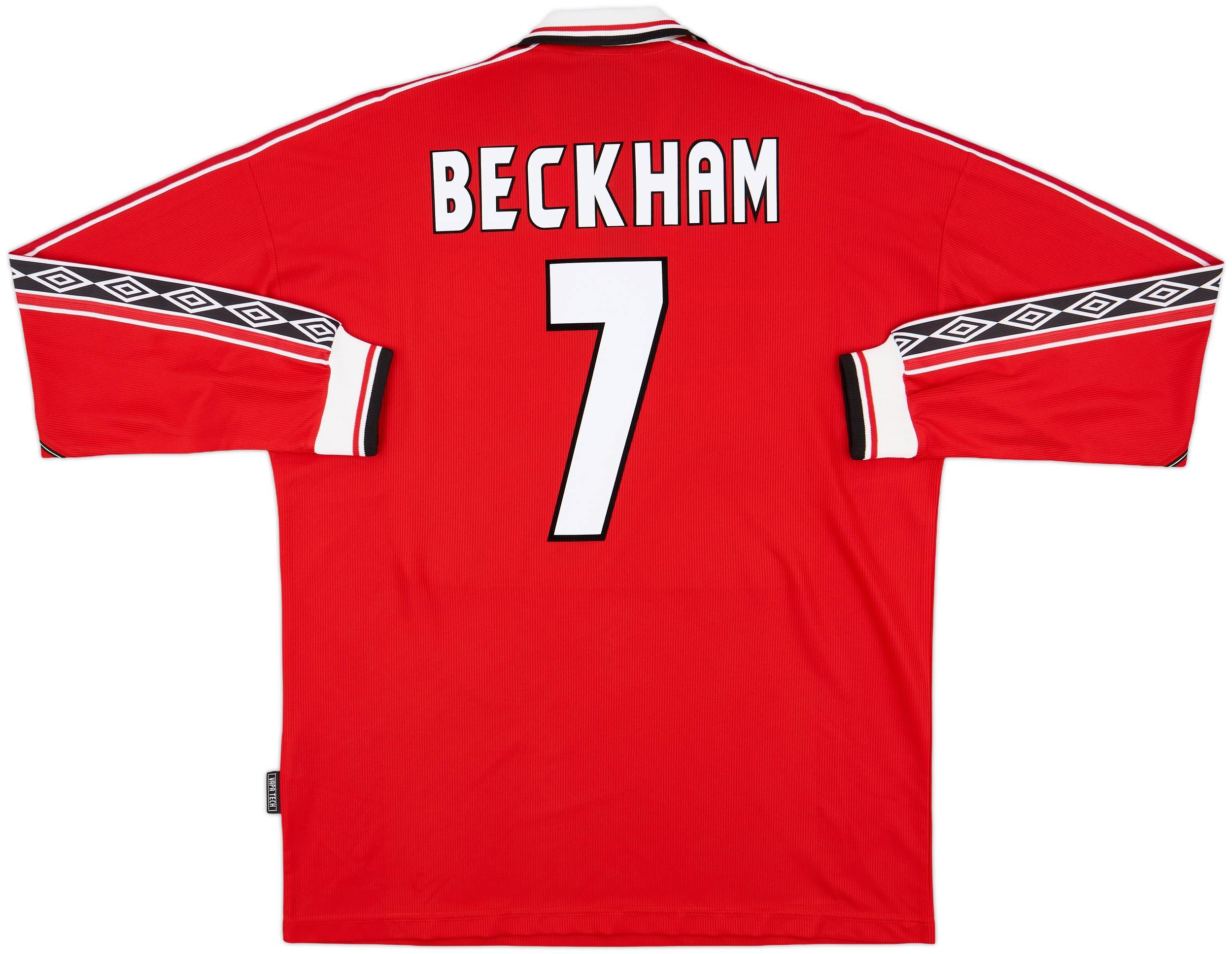 Manchester Beckham 1998/1999 7番 海外正規品 L 1998/00 BECKHAM #7 Manchester United Home Football Shirt (L