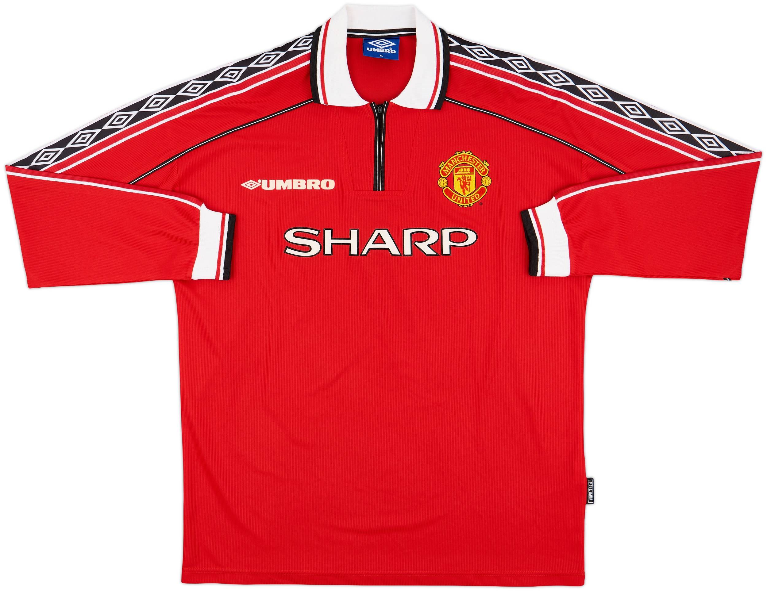 Manchester Beckham 1998/1999 7番 海外正規品 L 1998-00 Manchester United Home L/S Shirt Beckham #7 - 8/10