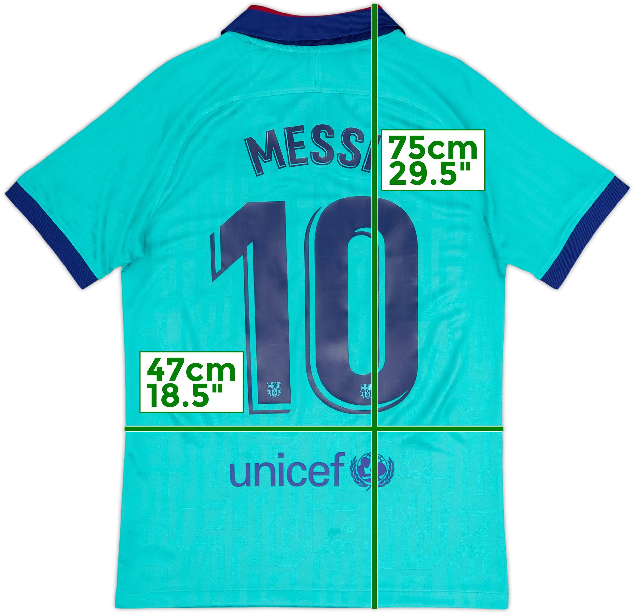 2019-20 Barcelona Third CL Shirt Messi #10 - 9/10 - (S)
