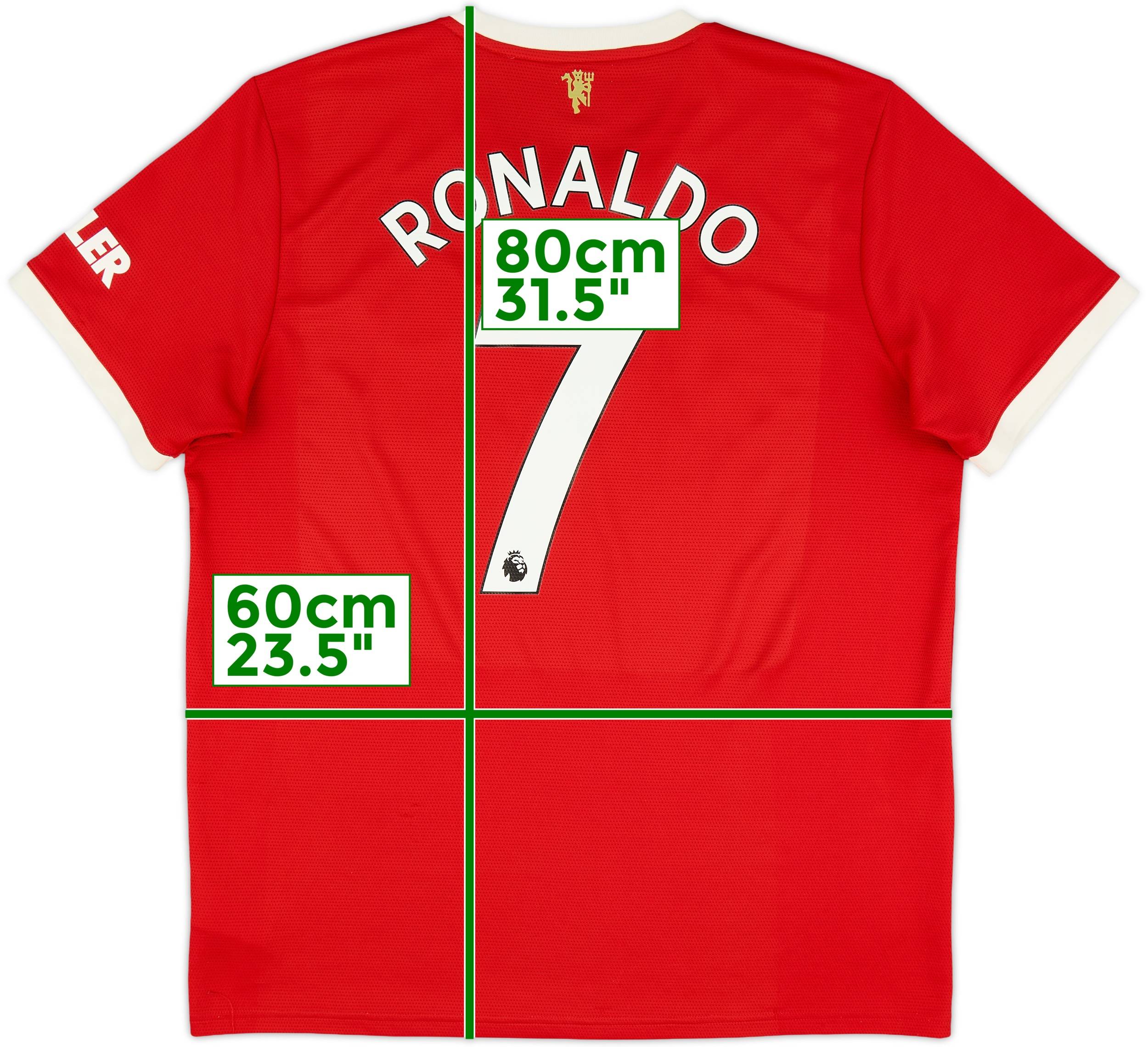 2021-22 Manchester United Home Shirt Ronaldo #7 - 7/10 - (XL)