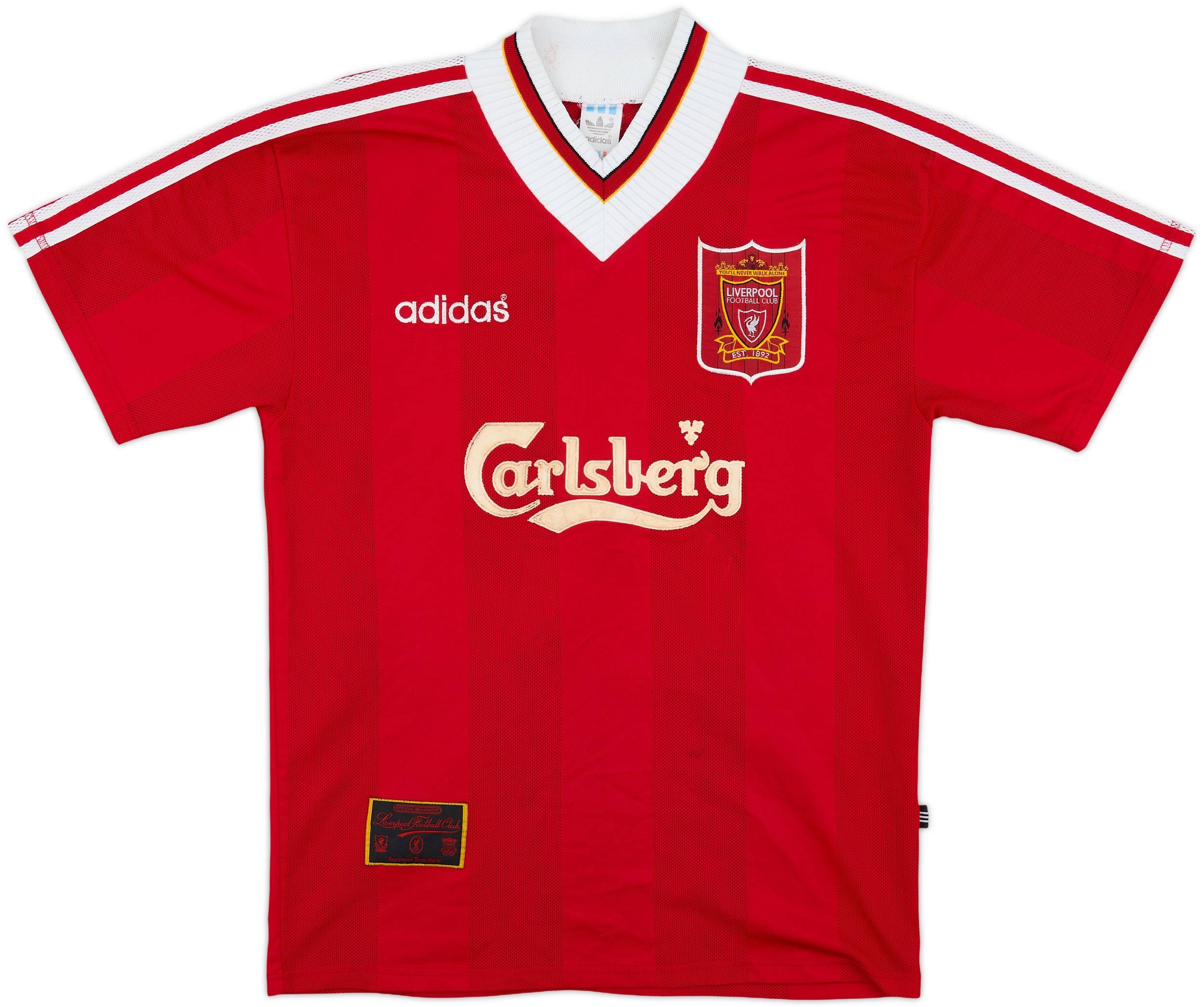 1995-96 Liverpool Home Shirt Fowler #23 - 7/10 - (M)