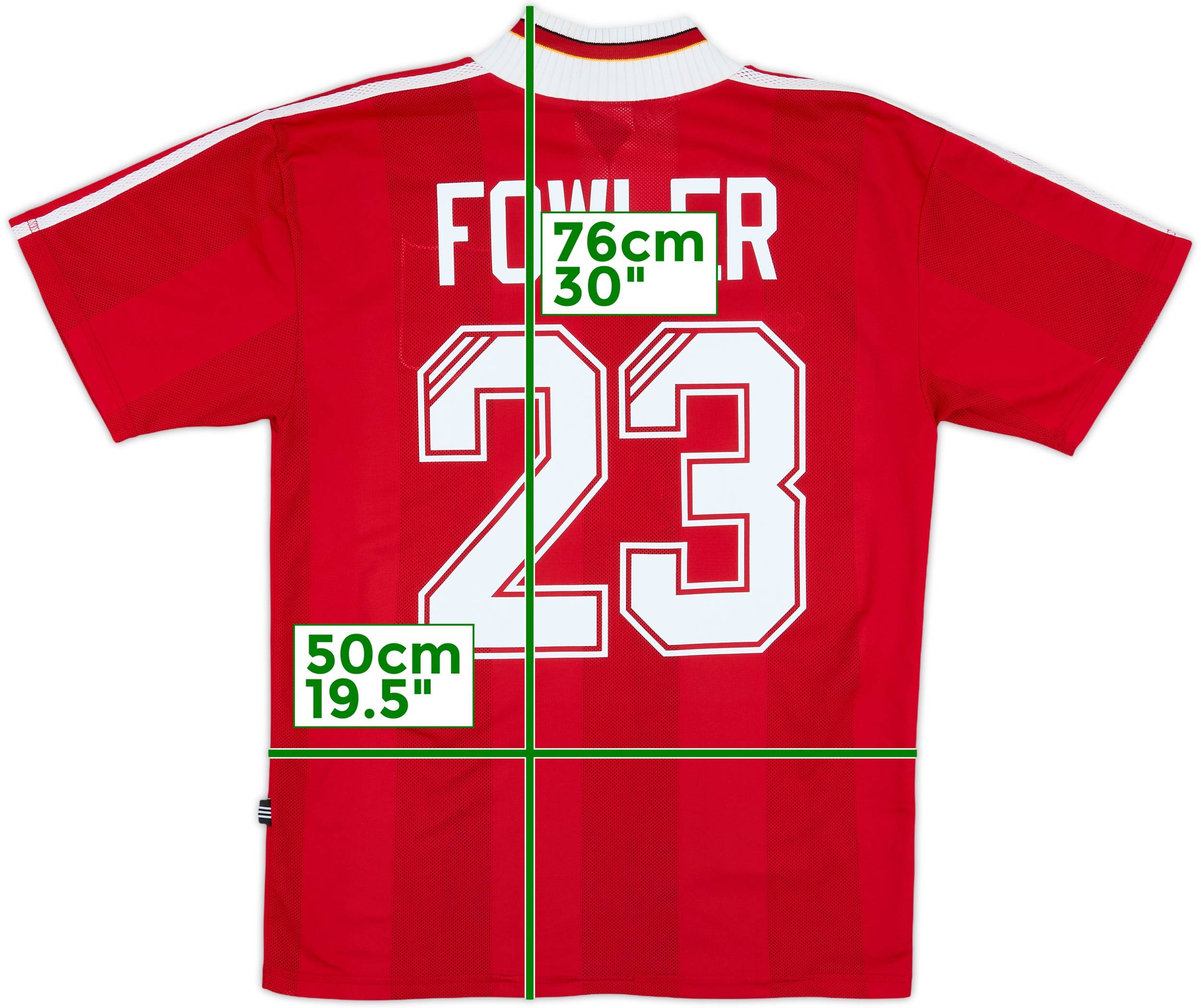 1995-96 Liverpool Home Shirt Fowler #23 - 7/10 - (M)