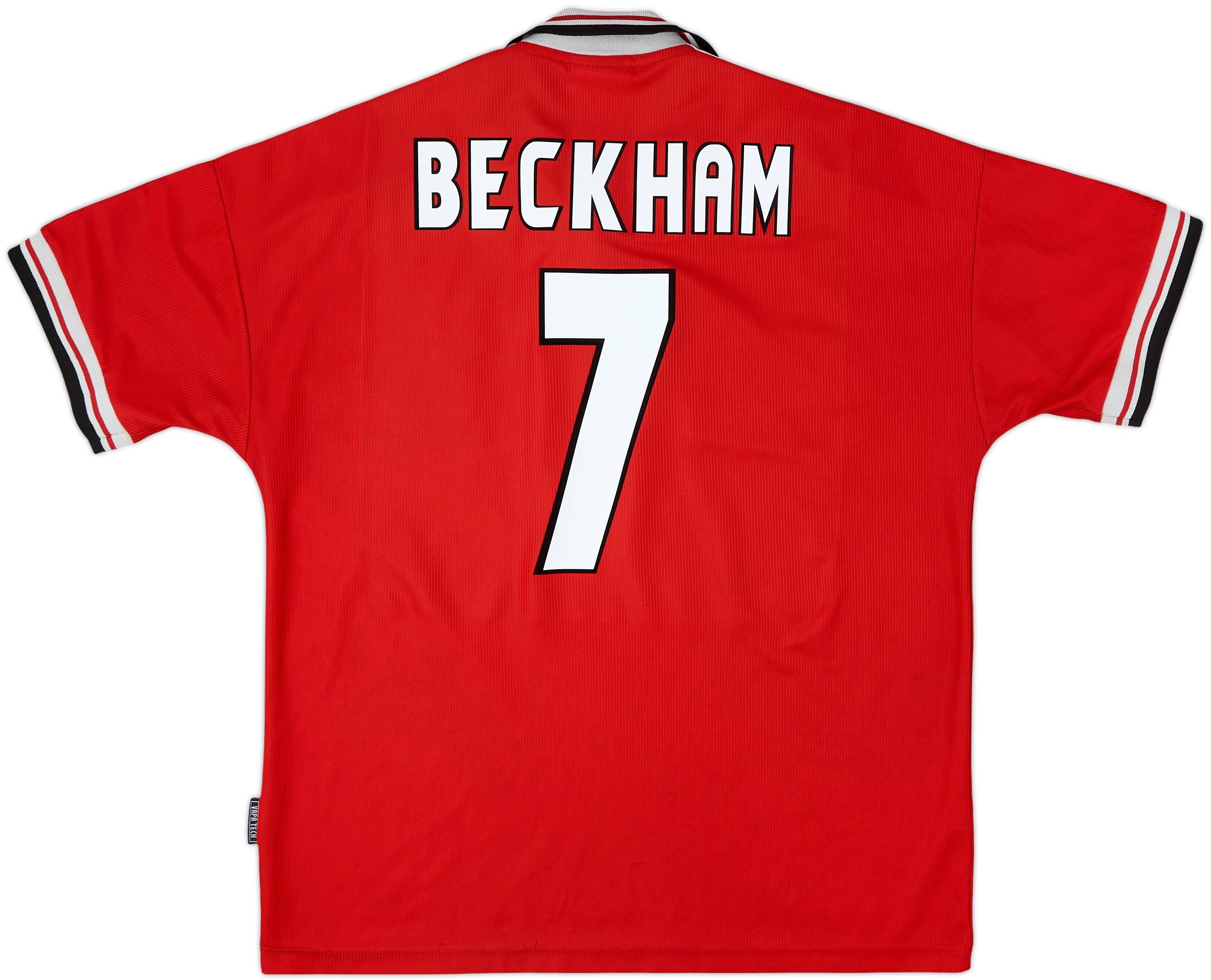 Manchester Beckham 1998/1999 7番 海外正規品 M 1998-00 Manchester United Home Shirt Beckham #7 - 9/10 - (M)