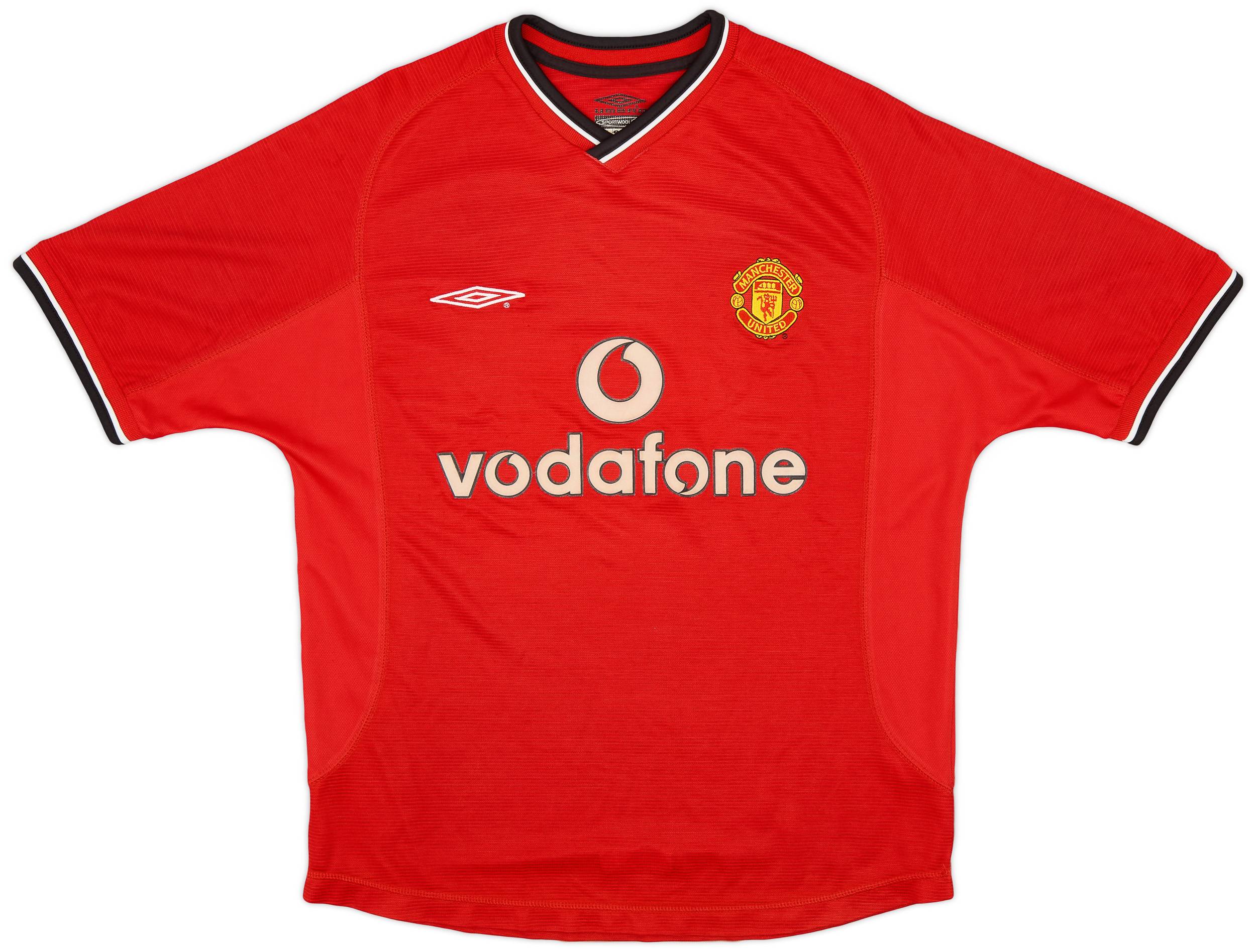 2000-02 Manchester United Home Shirt - 7/10 - (Y)