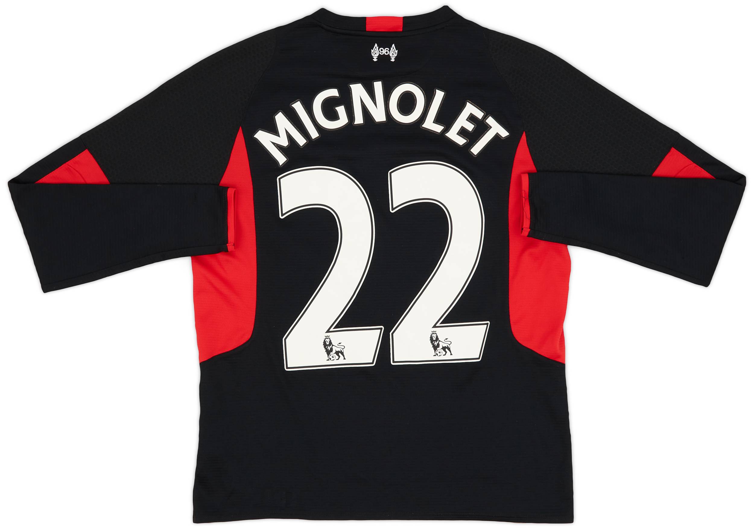 2015-16 Liverpool GK Shirt Mignolet #22 - 7/10 - (XL.Boys)