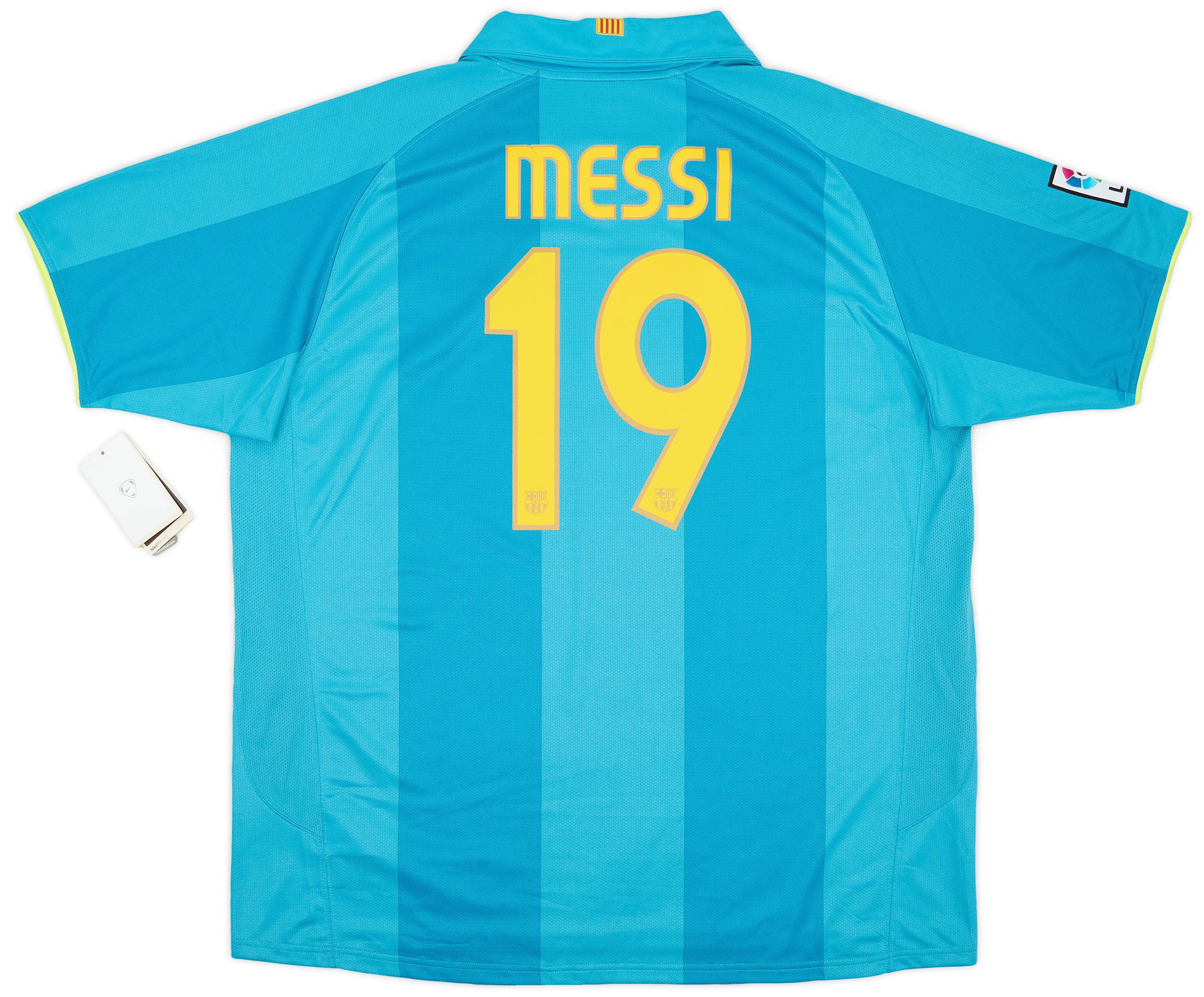 2007-09 Barcelona Away Shirt Messi #19 (XXL)