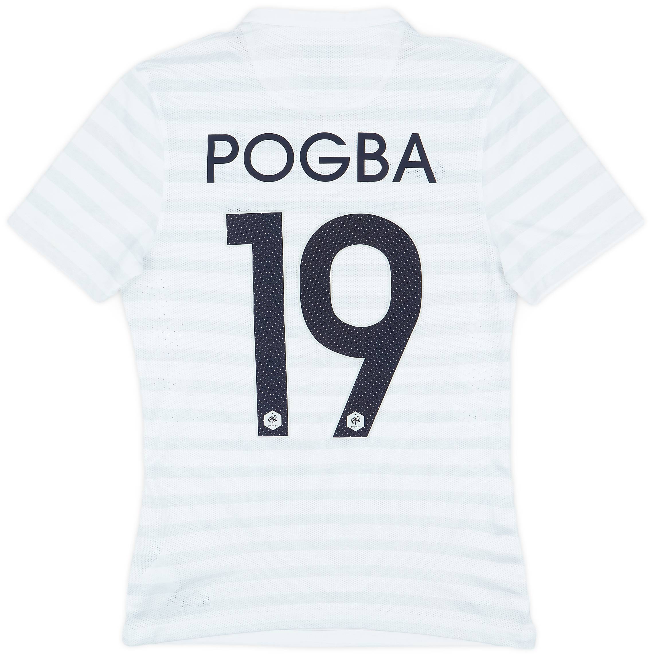2014-15 France Authentic Away Shirt Pogba #19 - 9/10 - (S)