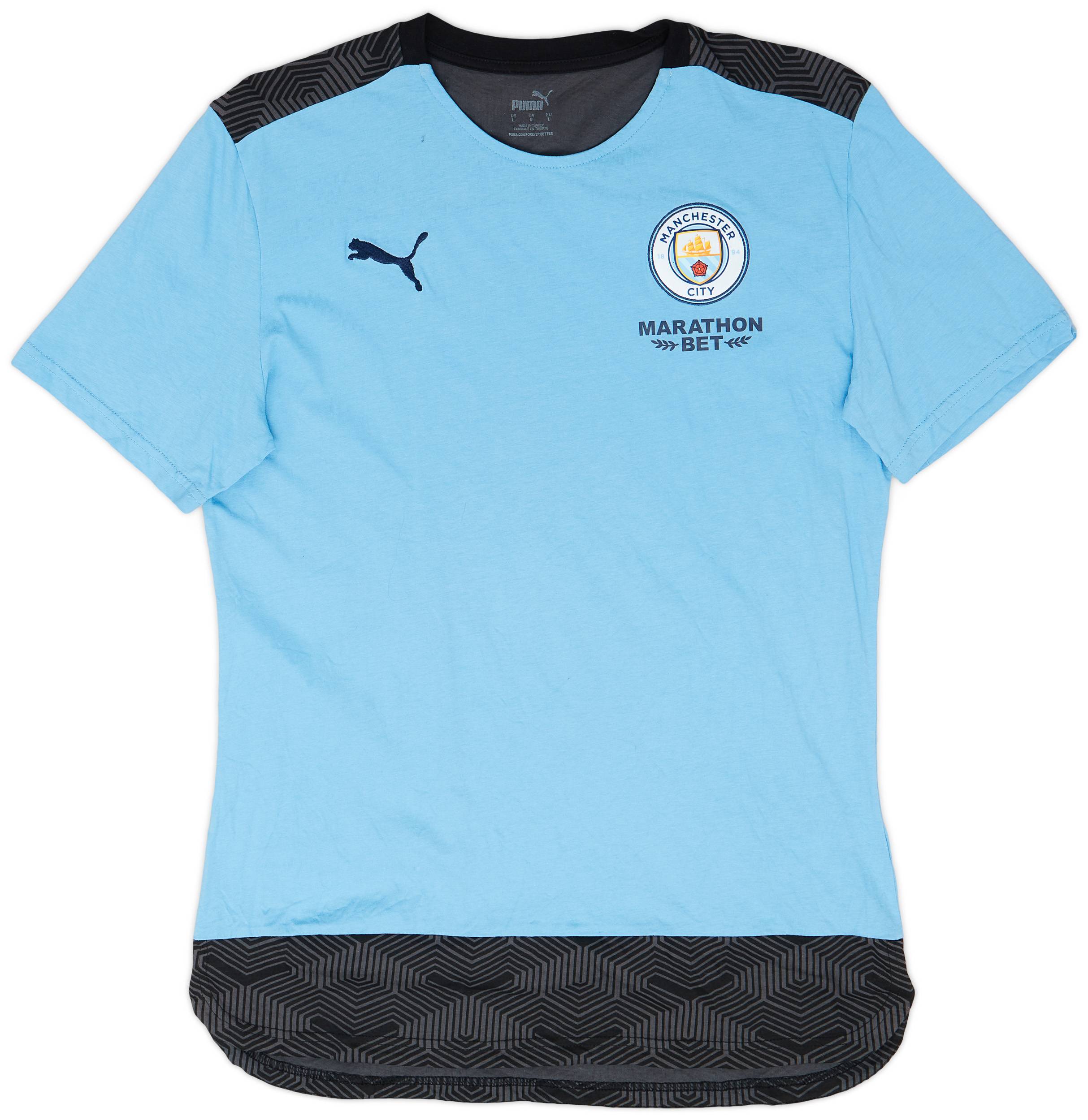2019-20 Manchester City Puma Cotton Tee - 7/10 - (L)