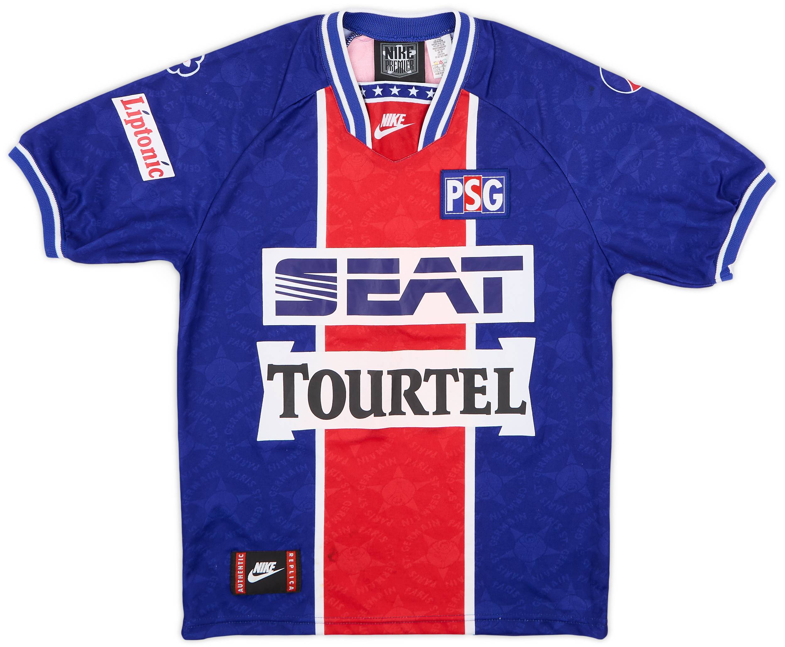 ウェア PSG 1994/1995 (Home) 1994-95 Paris Saint-Germain Home Shirt - 7/10 - (L.Boys)