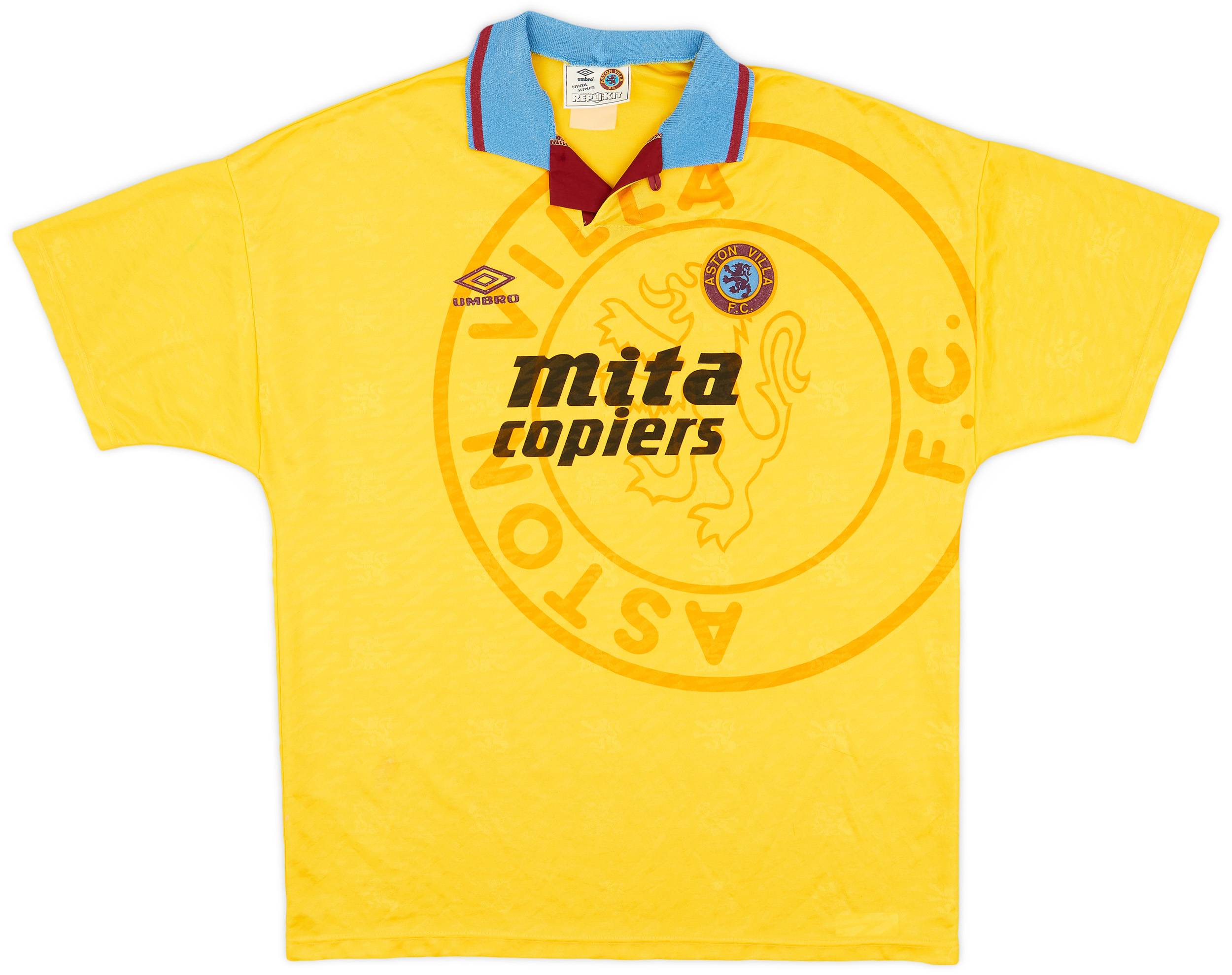 1991-93 Aston Villa Third Shirt - 8/10 - (XL)
