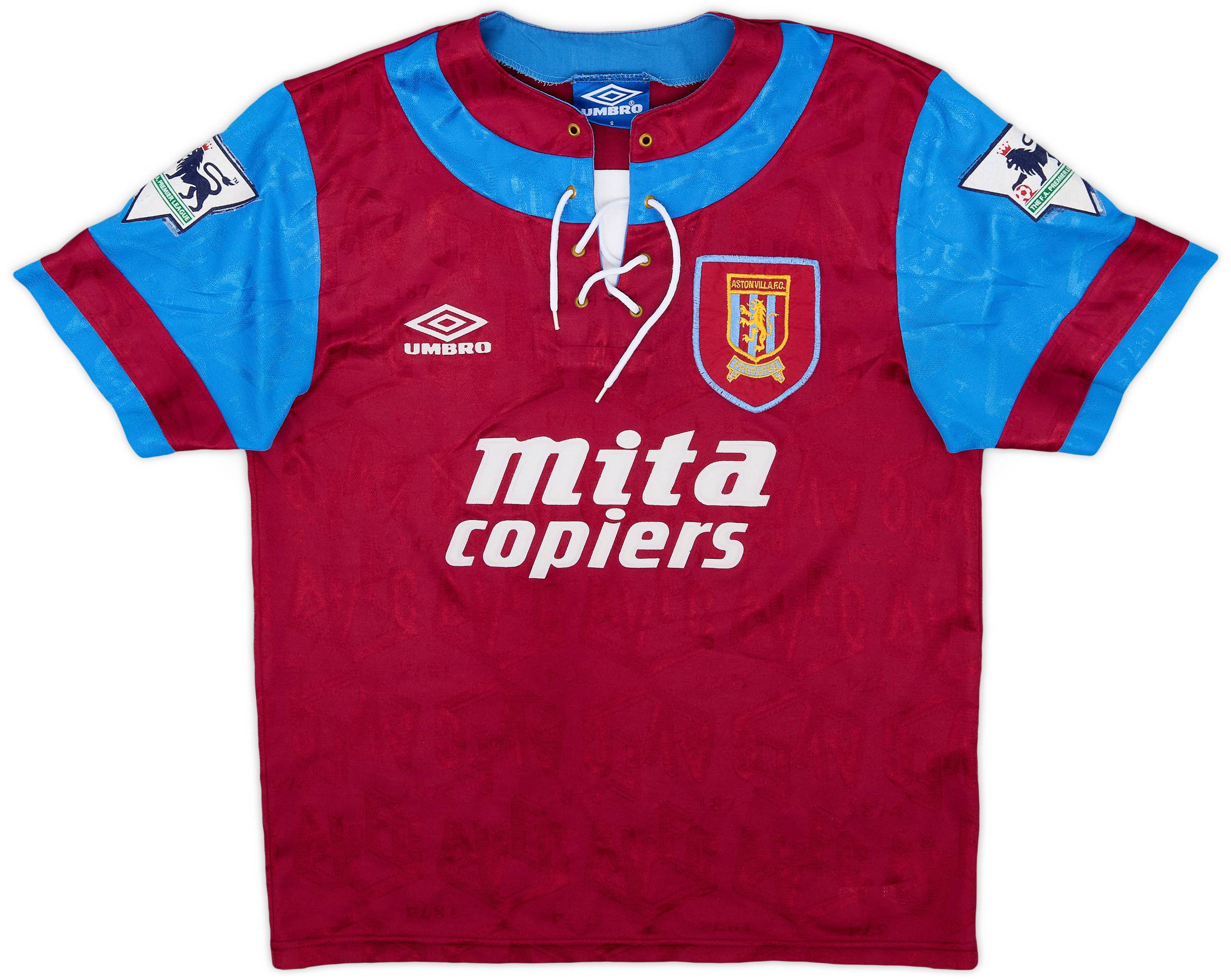 1992-93 Aston Villa Home Shirt #10 - 6/10 - (S)