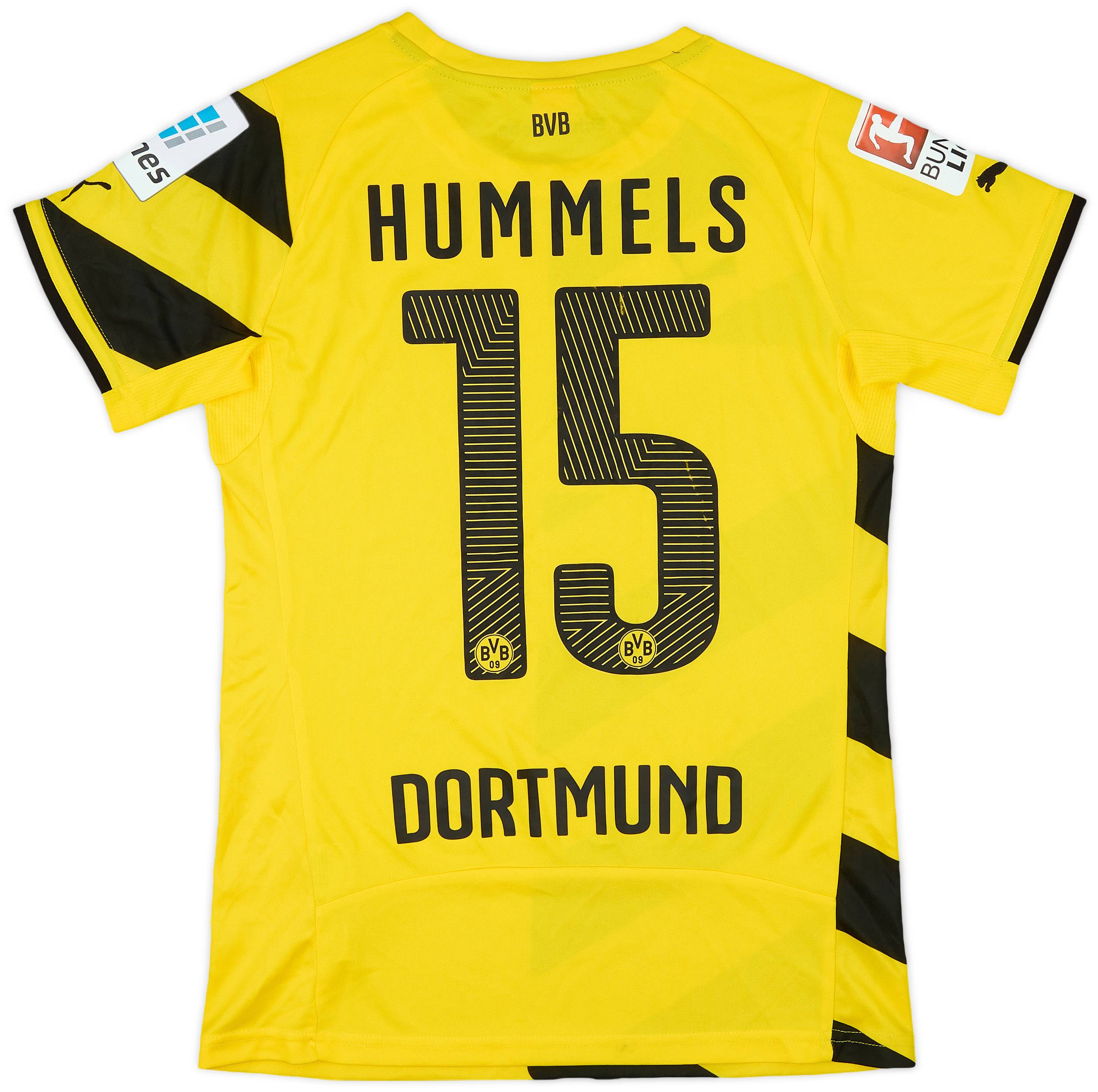 2014-15 Borussia Dortmund Home Shirt Hummels #15 - 8/10 - (Women's S)