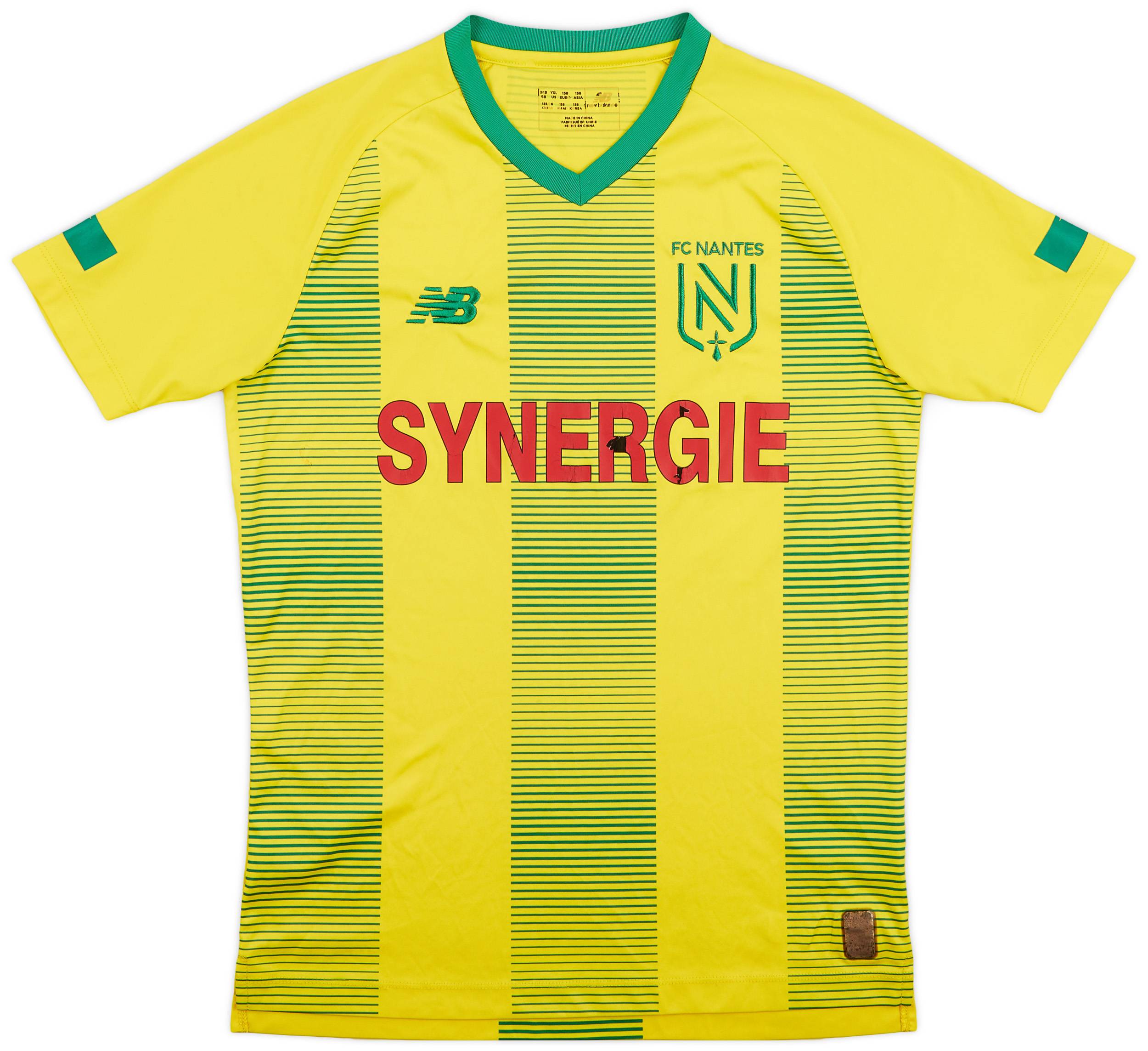 2019-20 Nantes Home Shirt - 5/10 - (XL.Boys)