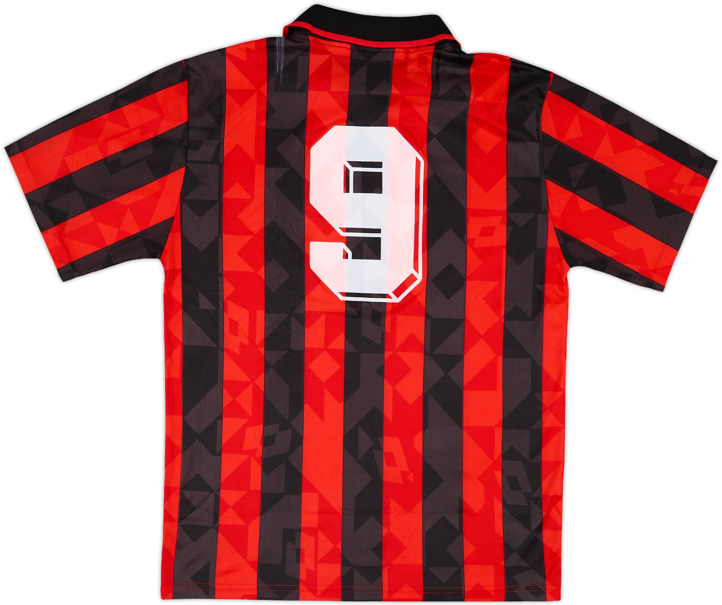 【正規品】AC MILAN HOME KIT 1993/1994 1993-94 AC Milan Home L/S Shirt - 8/10 - (M)