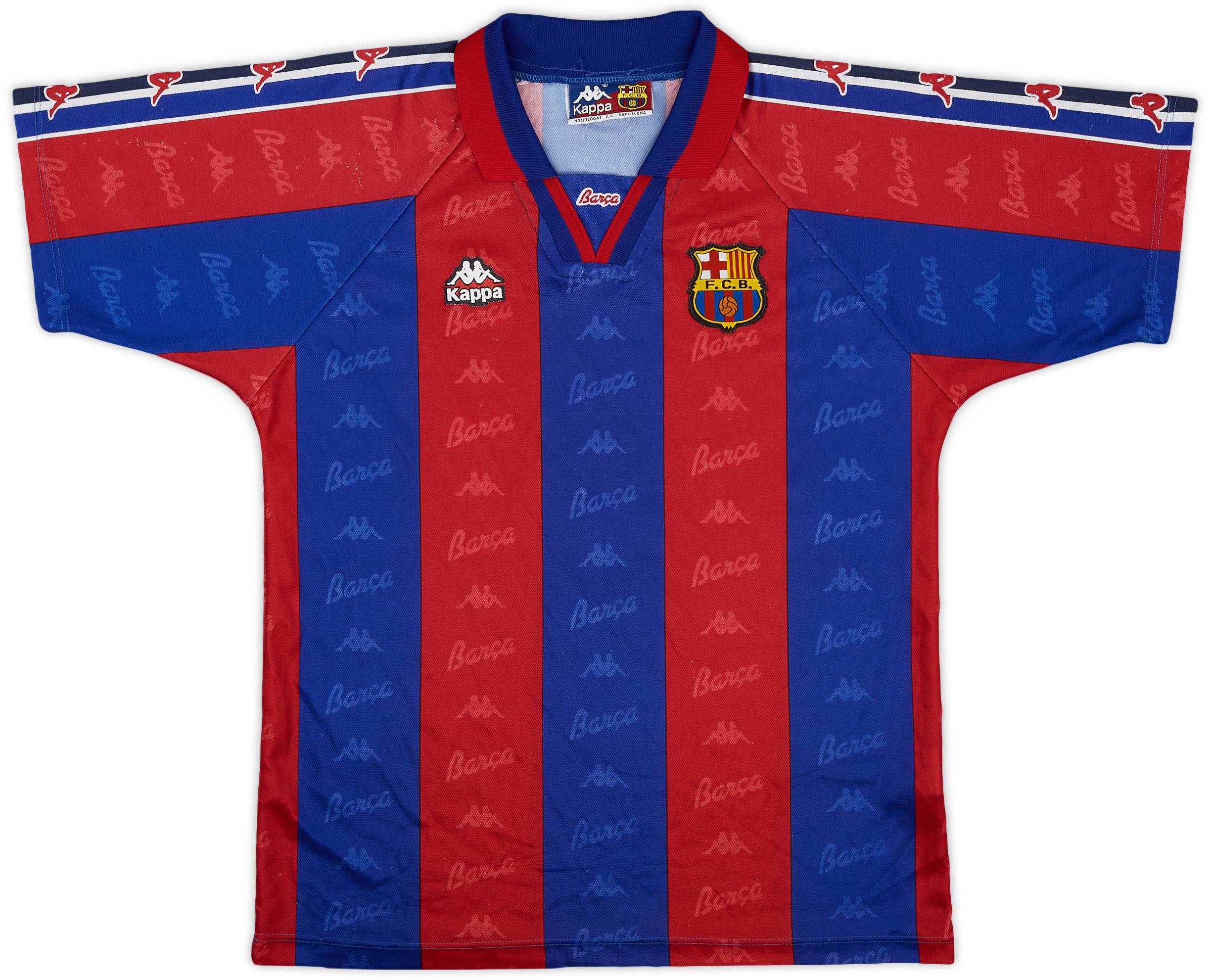 1995-97 Barcelona Home Shirt - 8/10 - (XL.Boys)