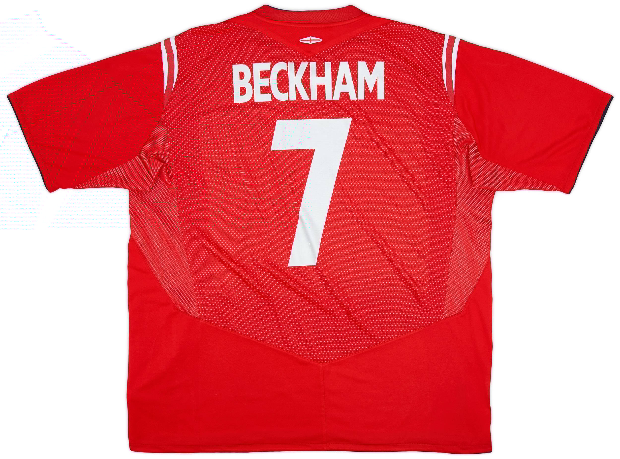 2004-06 England Away Shirt Beckham #7 - 7/10 - (XXL)