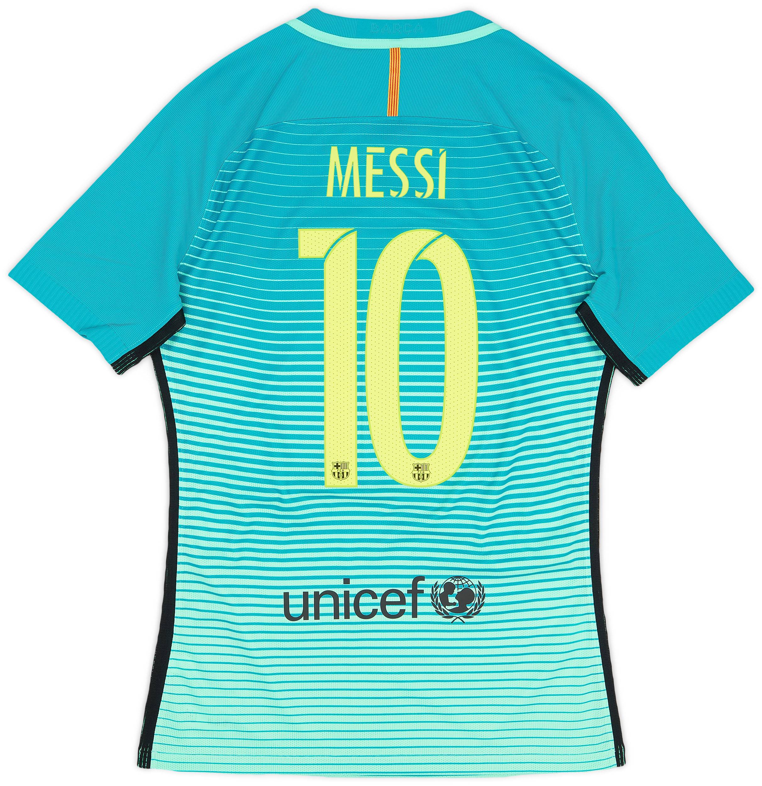 2016-17 Barcelona Authentic Third Shirt Messi #10 (M)