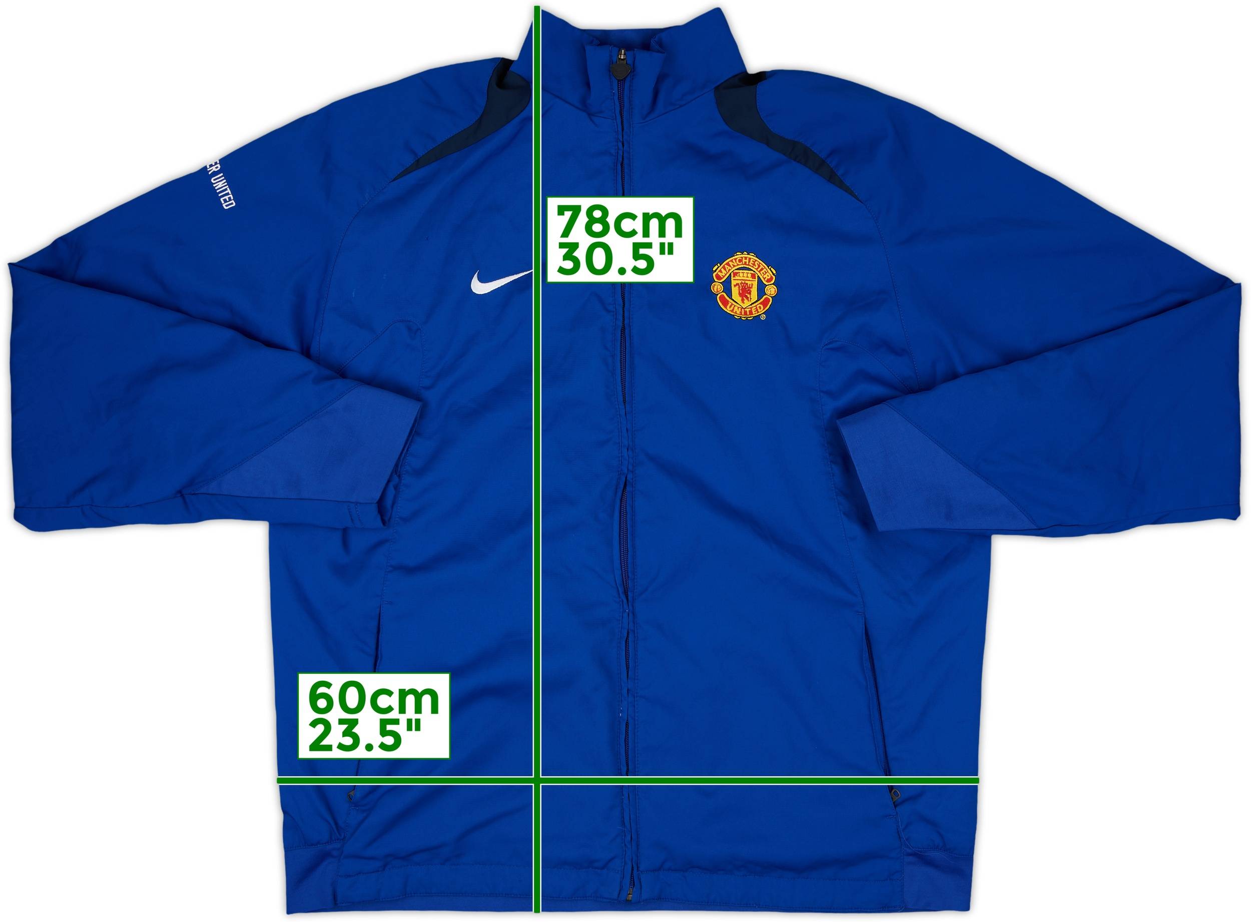 Nike Manchester United ジャケット 青 2005-06 Manchester United Nike Track Jacket - 7/10 - (XXL)