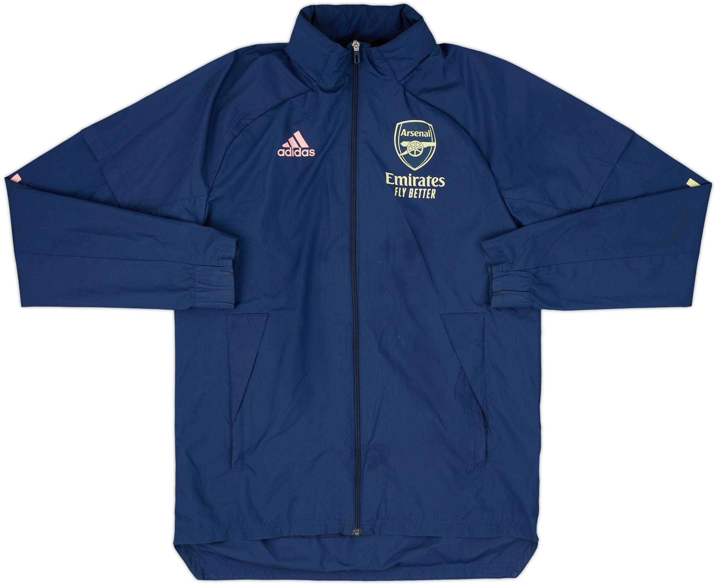 2020-21 Arsenal adidas Hooded Rain Jacket - 8/10 - (S)