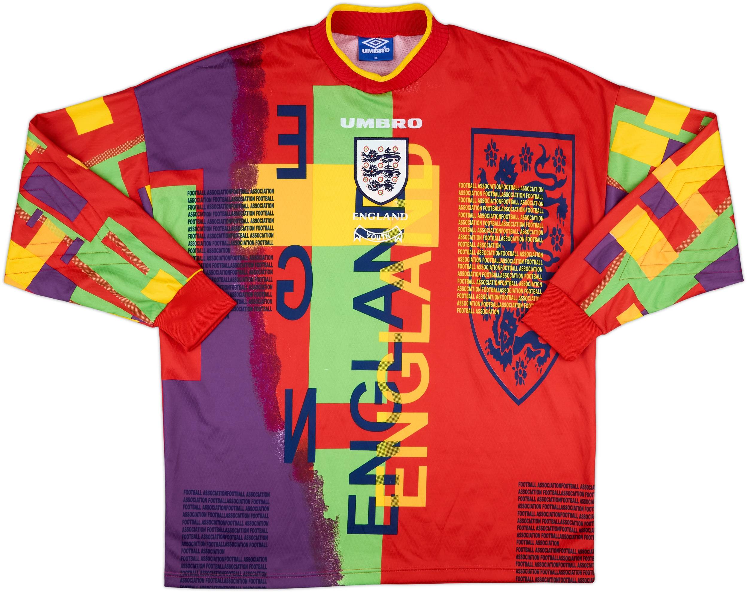 1995-96 England Youth Match Issue GK Shirt #1
