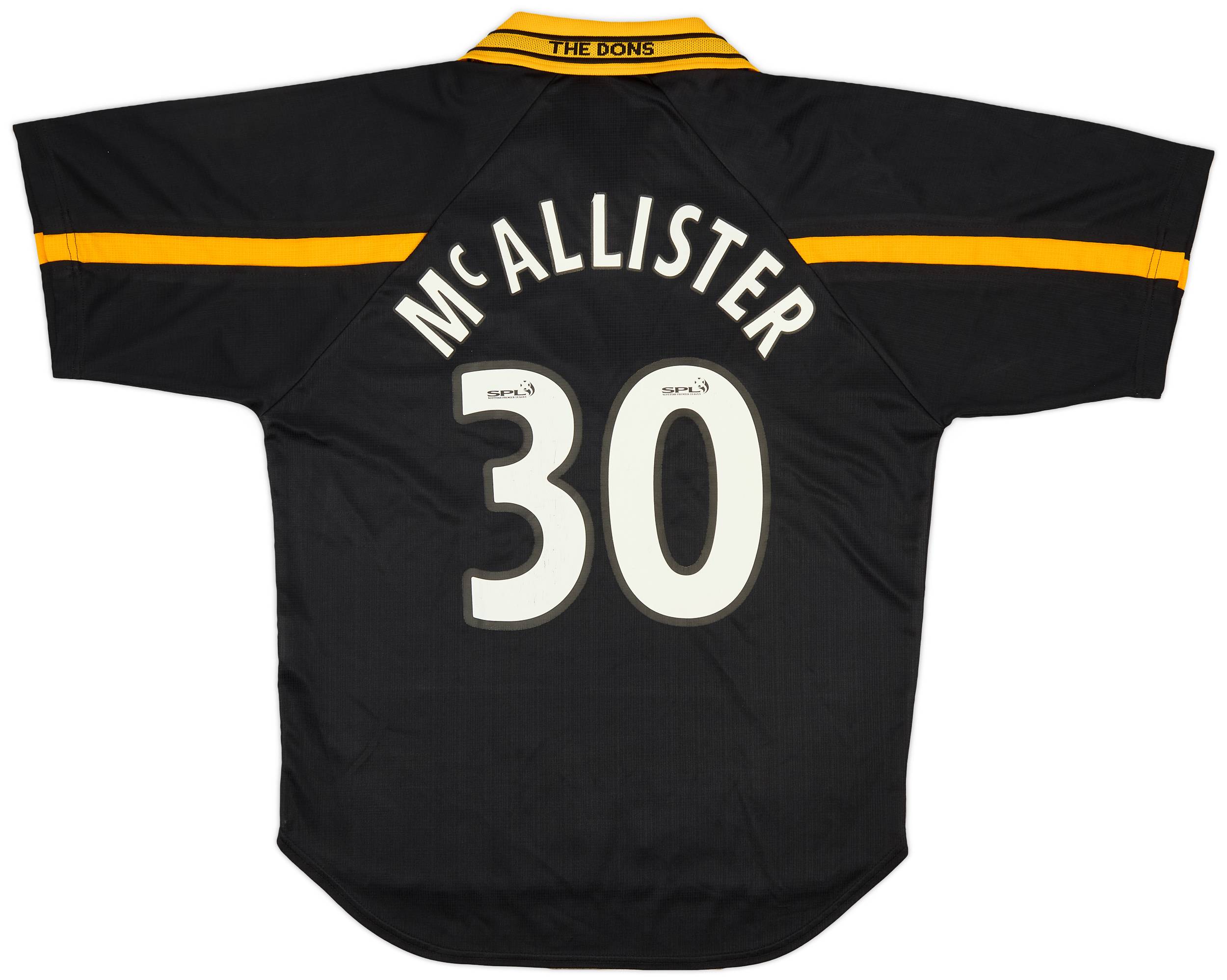 1998-01 Aberdeen Away Shirt McAllister #30 - 7/10 - (M)