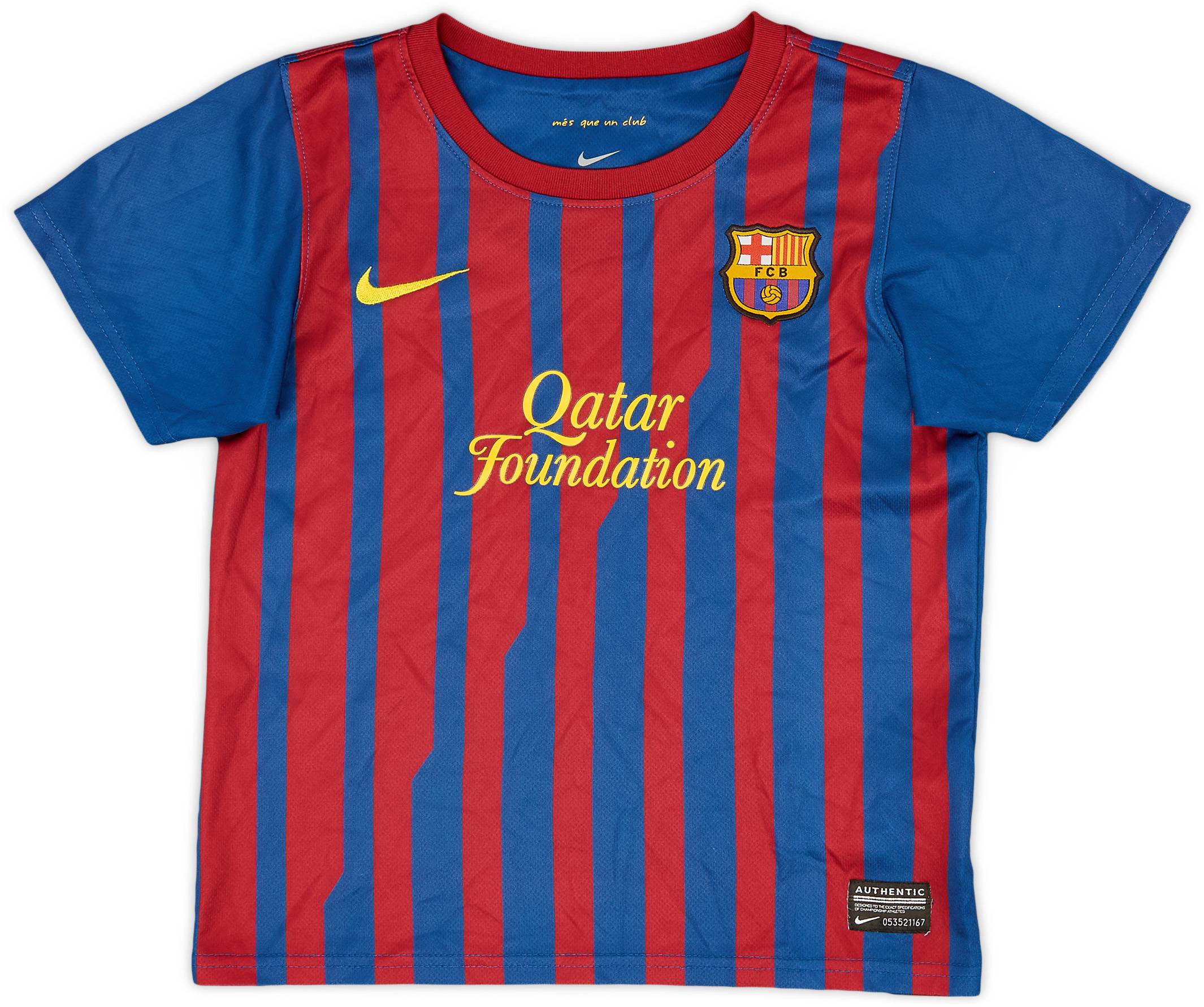 2011-12 Barcelona Home Shirt - 8/10 - (4-5 Years)
