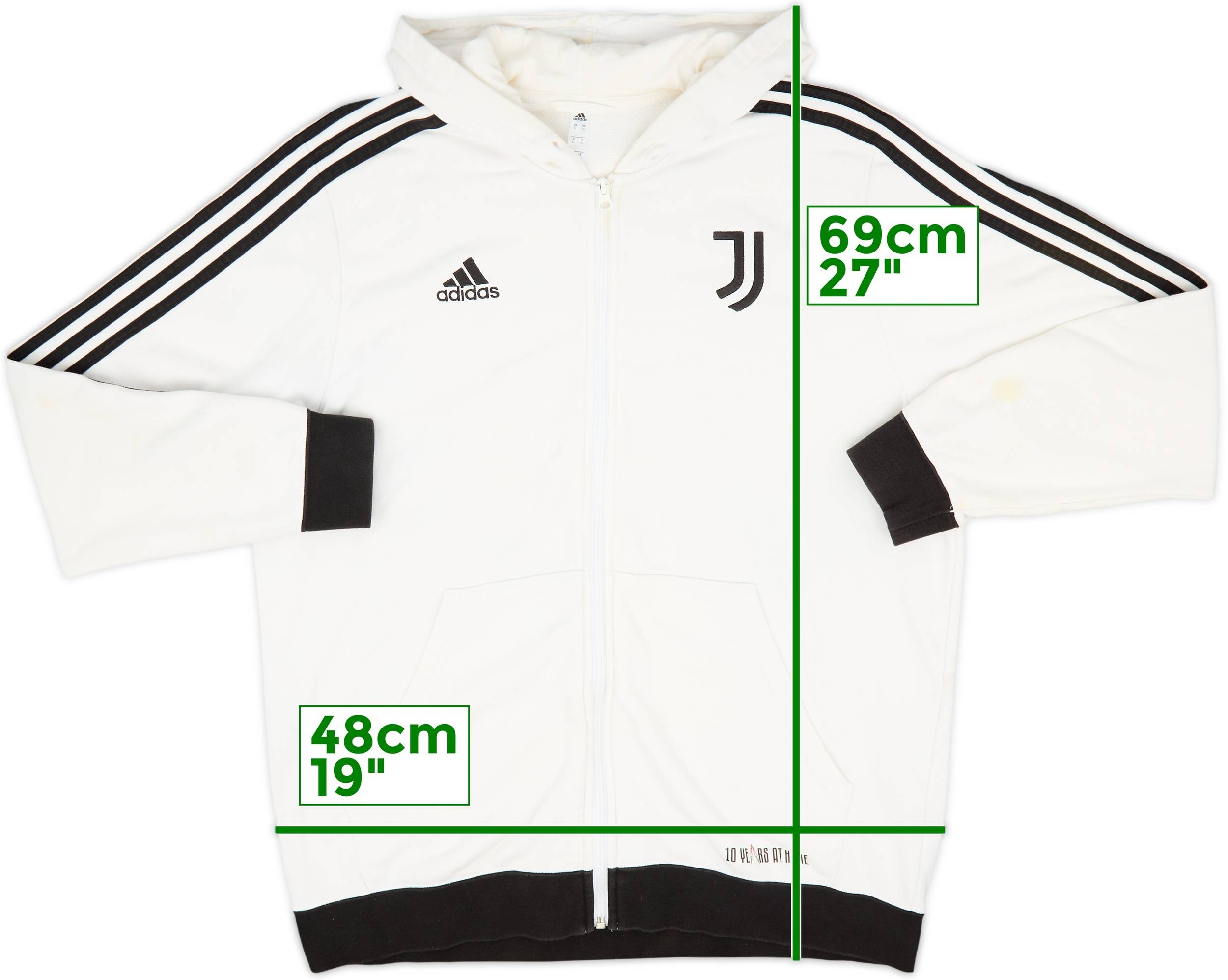 Juventus ノースリーブセットアップ 2021-22 Juventus adidas Hooded Sweat Top - 7/10 - (XL)