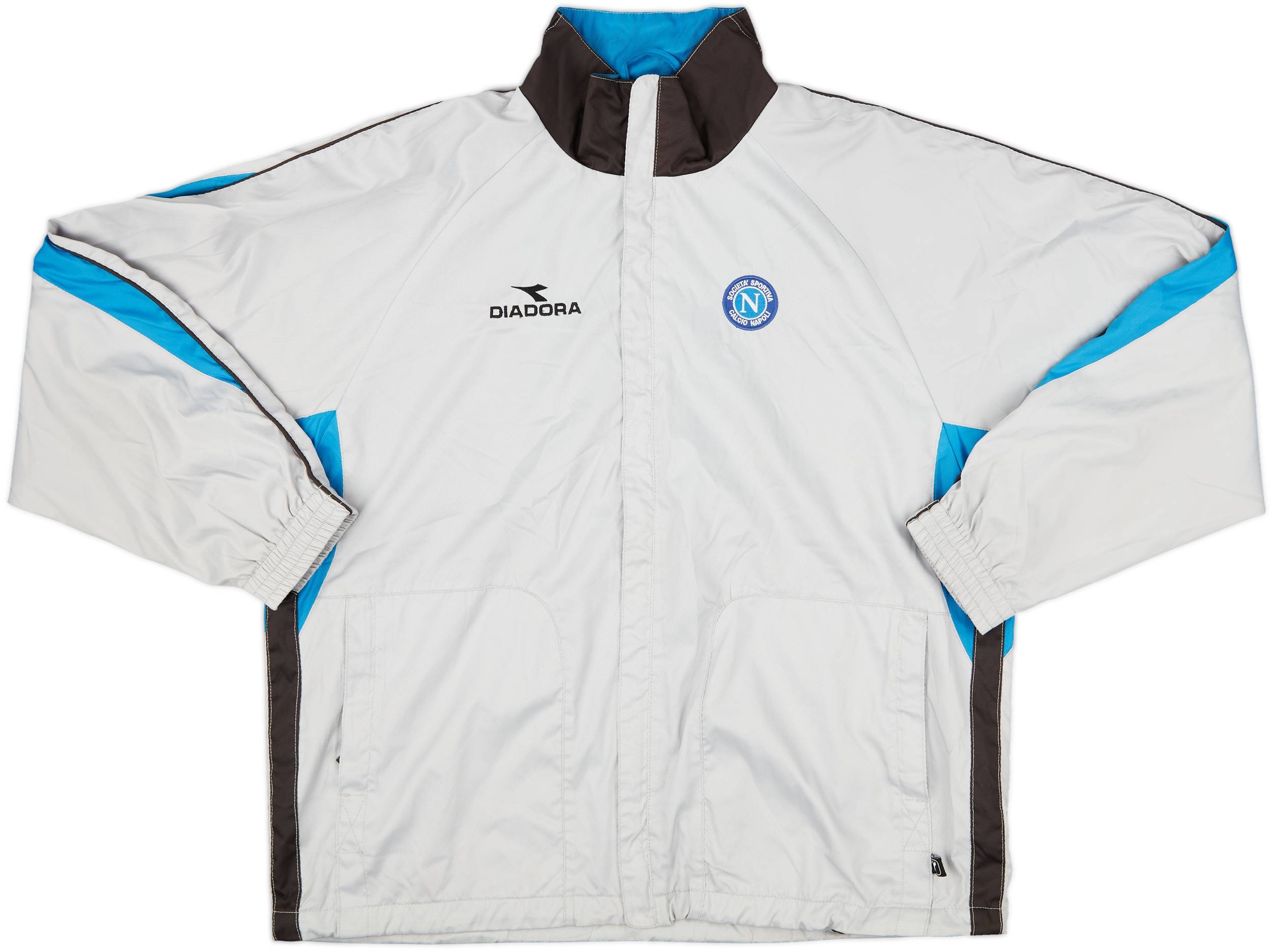 2002-03 Napoli Diadora Track Jacket - 9/10 - (M)